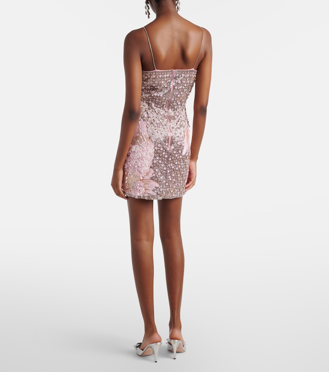 Embellished floral minidress | Là Fuori