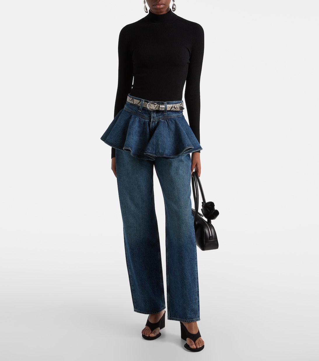 Peplum straight jeans | Agolde