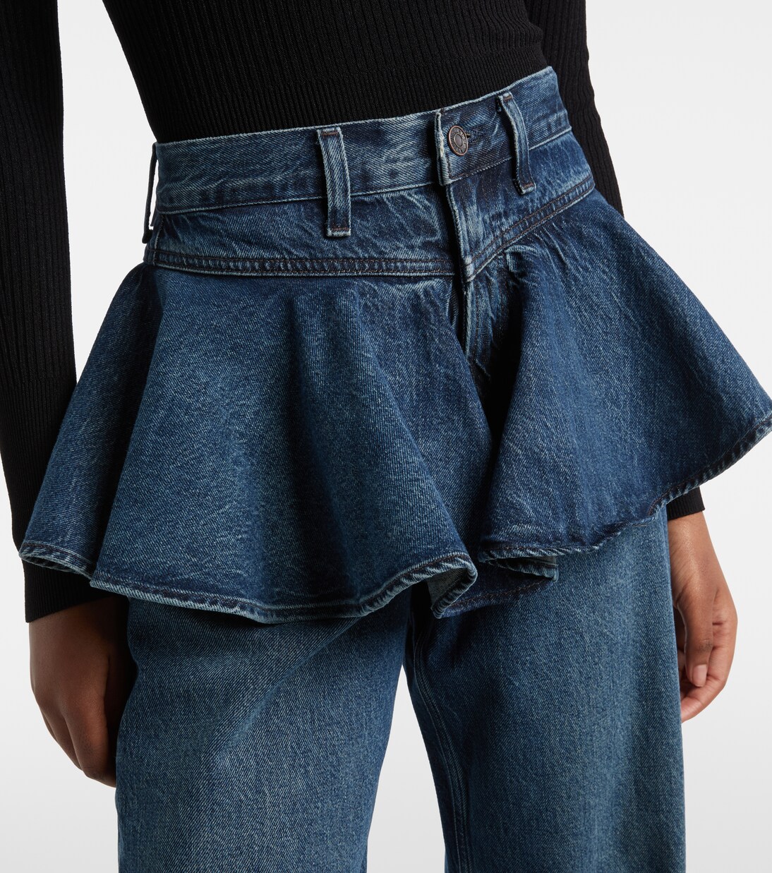 Peplum straight jeans | Agolde