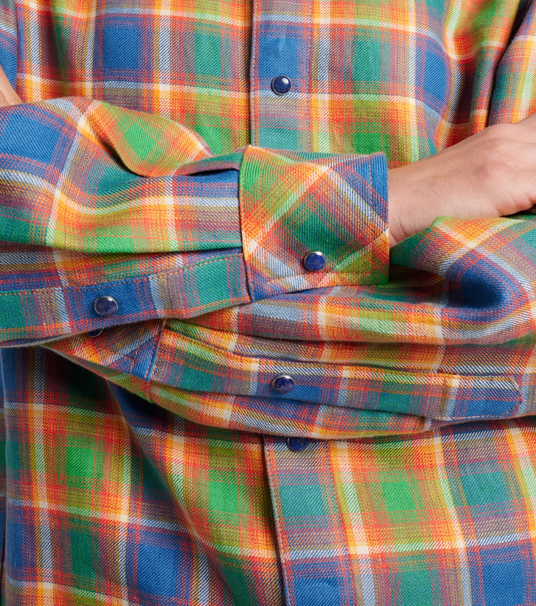 Brilliant linen shirt with lapis lazuli | God's True Cashmere