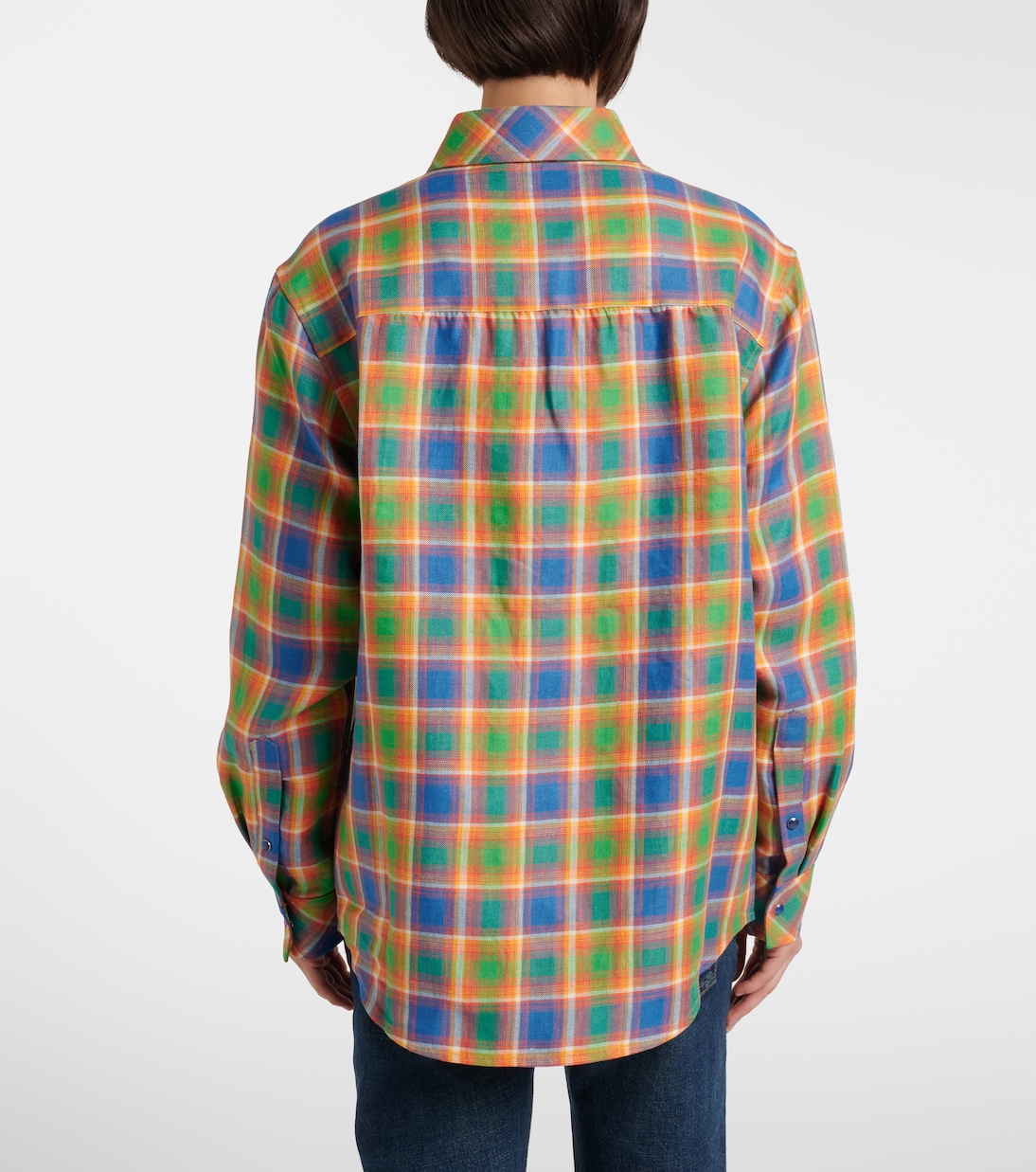 Brilliant linen shirt with lapis lazuli | God's True Cashmere