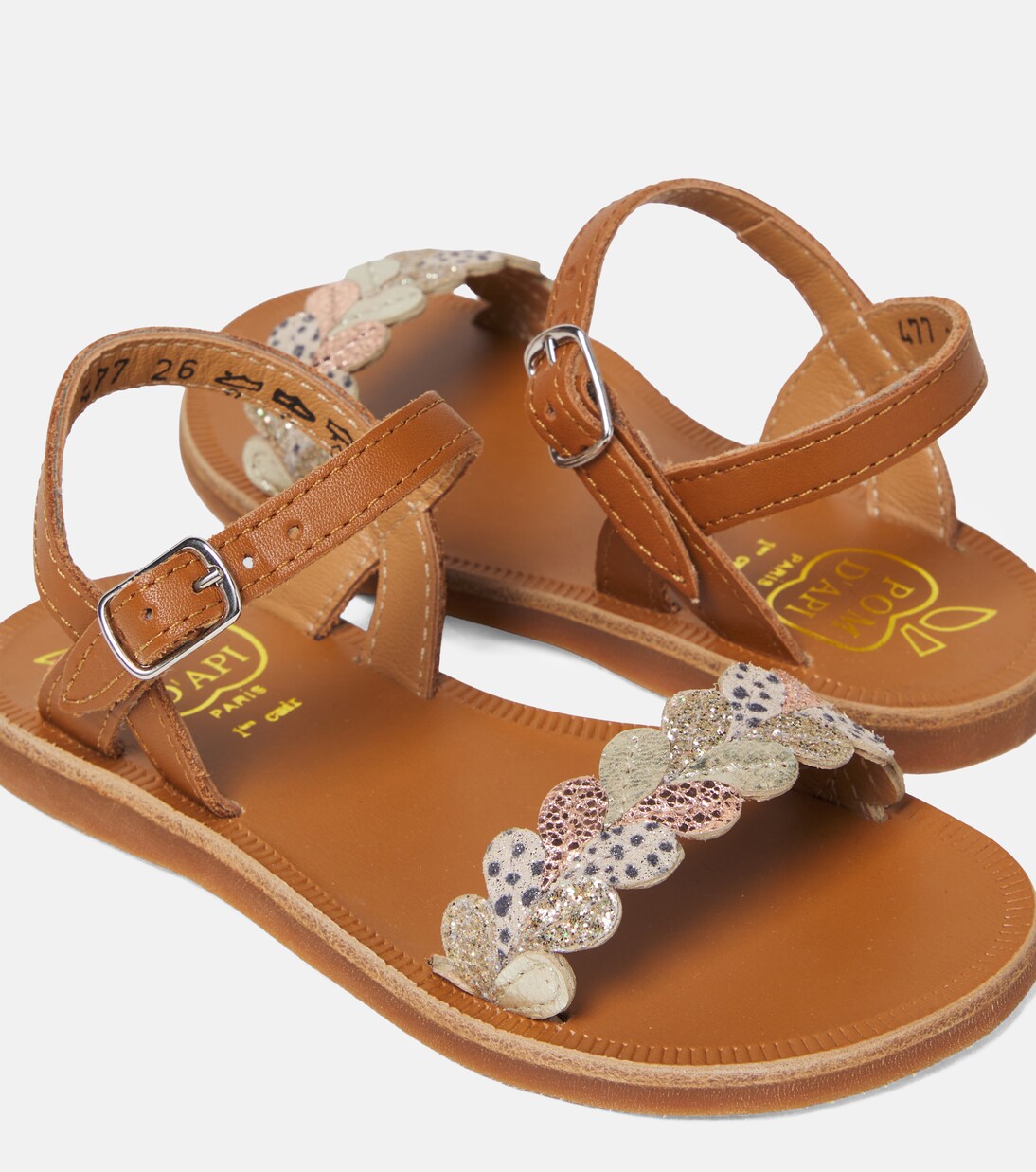 Sandali Plagette in pelle | Pom d'Api