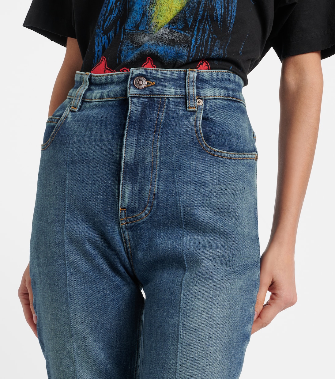 Jean straight à taille haute | Balenciaga