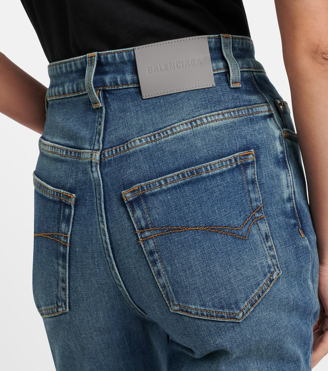 Jean straight à taille haute | Balenciaga