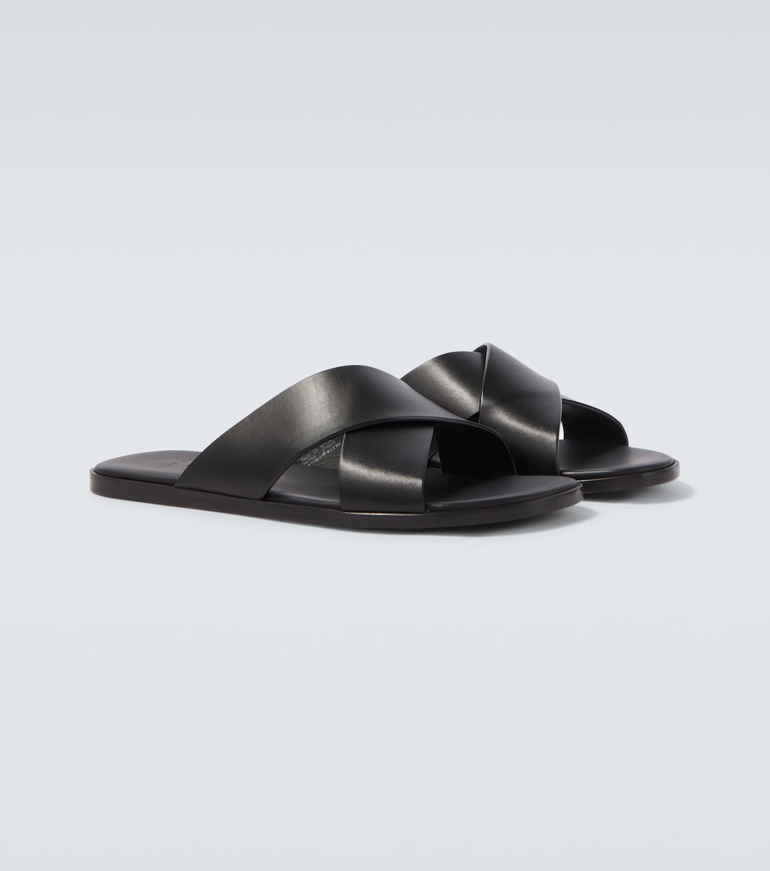 Leather slides | Magnanni