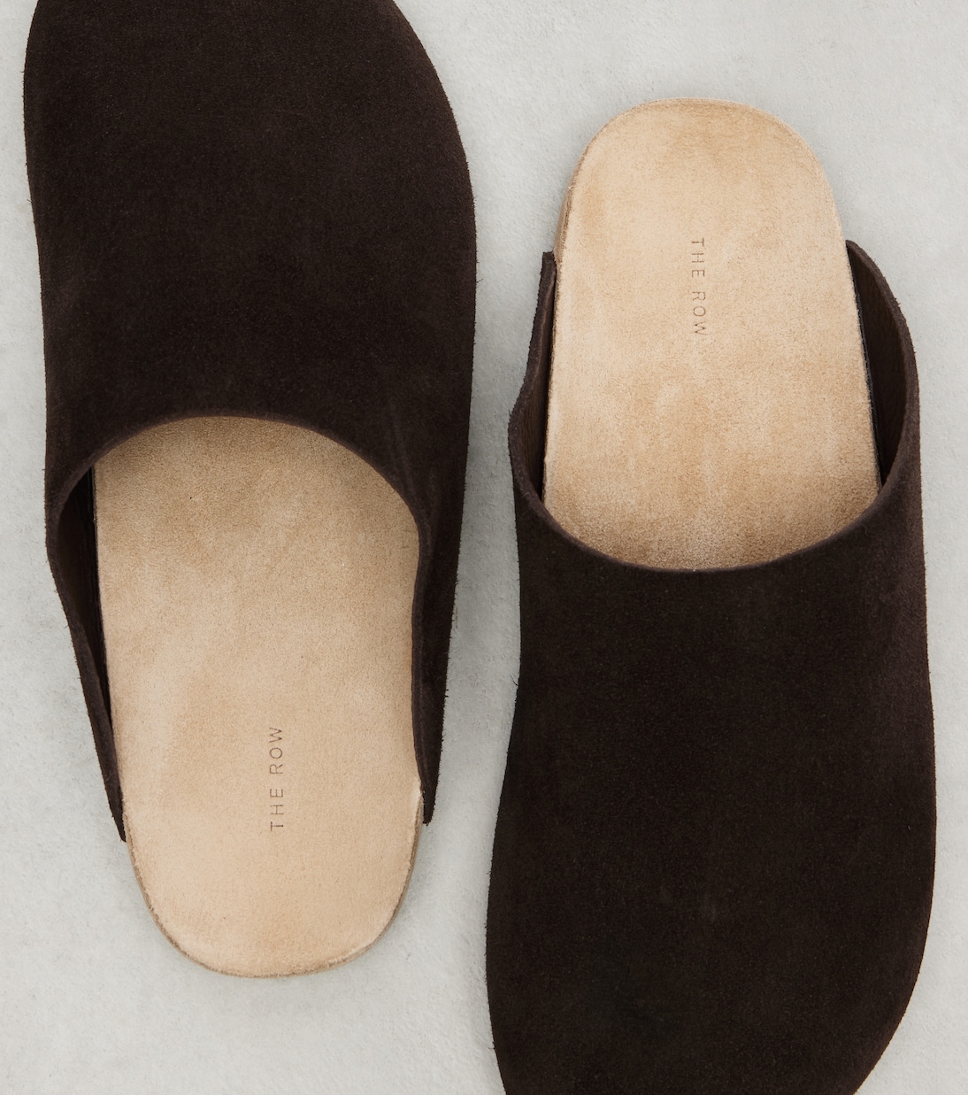 Hudson Two suede mules | The Row