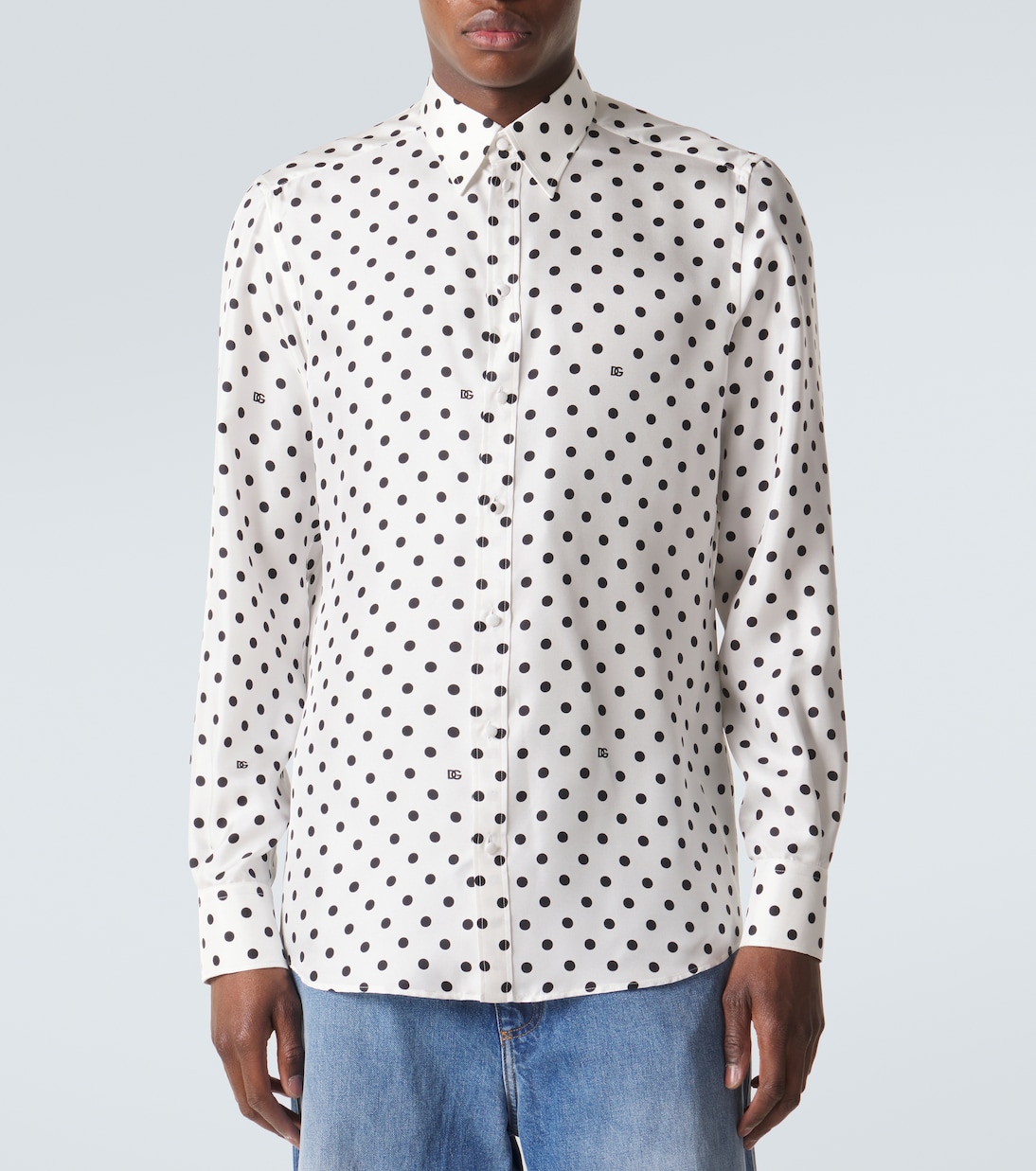 Polka-dot silk shirt | Dolce&Gabbana