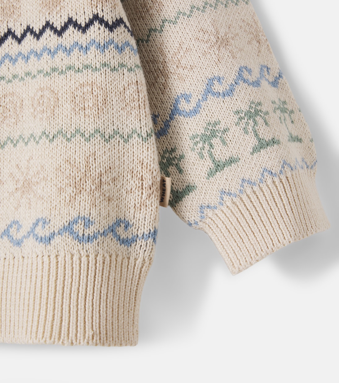 Pull August en jacquard de coton | Wheat