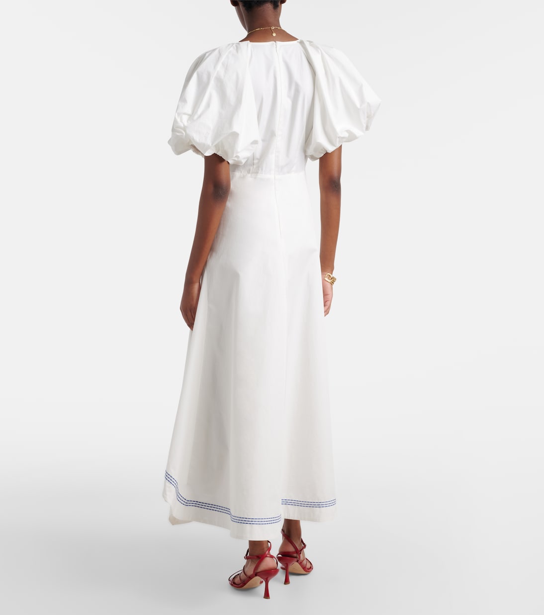 Vestido largo de algodón | Alémais