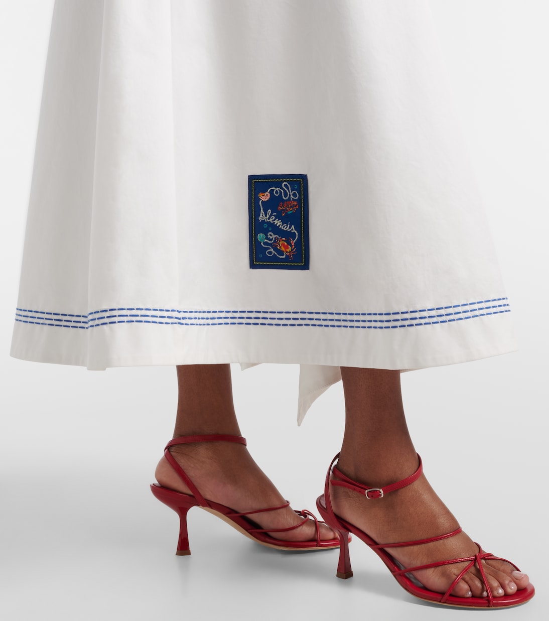 Vestido largo de algodón | Alémais