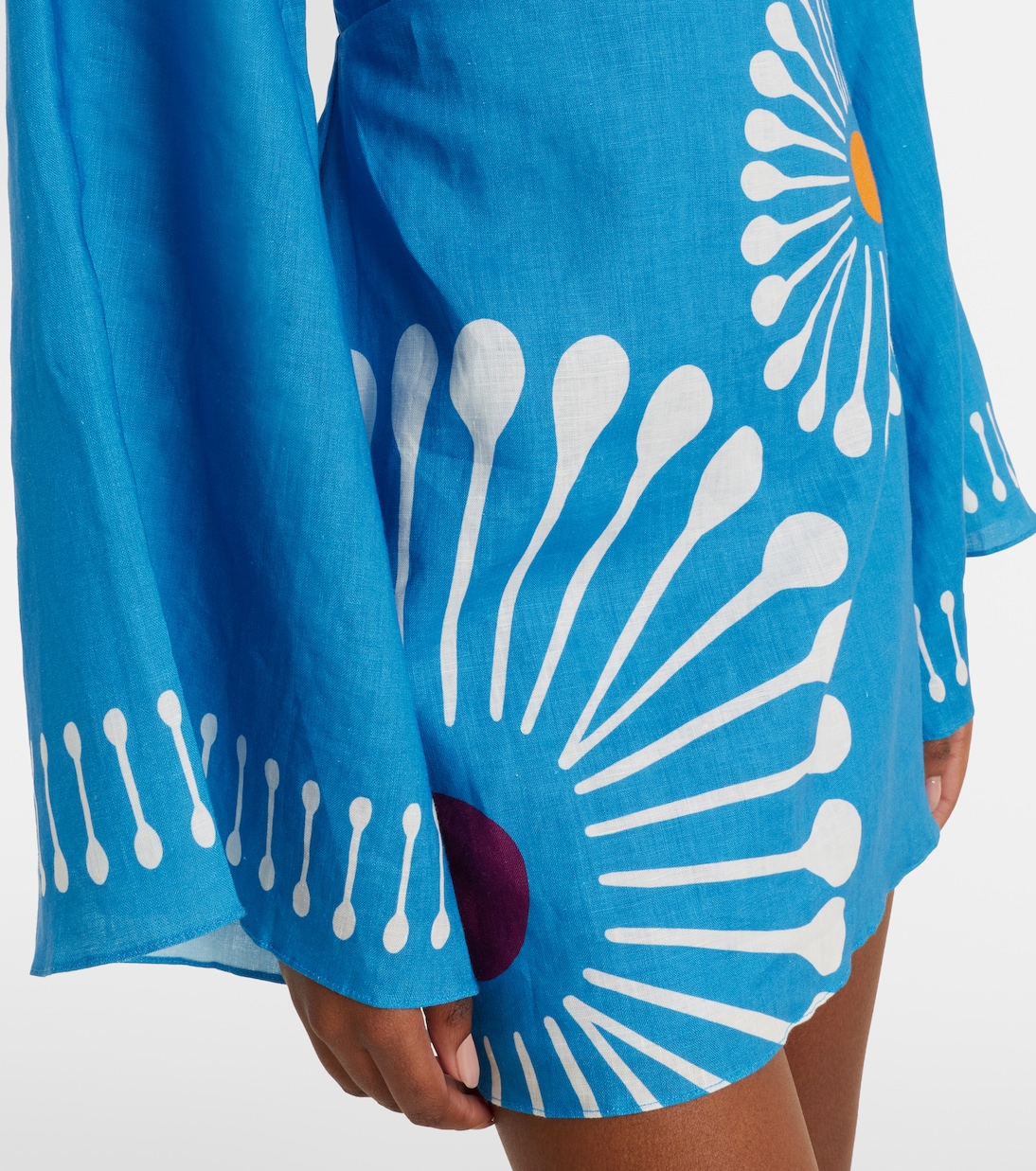 Vera floral linen minidress | Cala de la Cruz