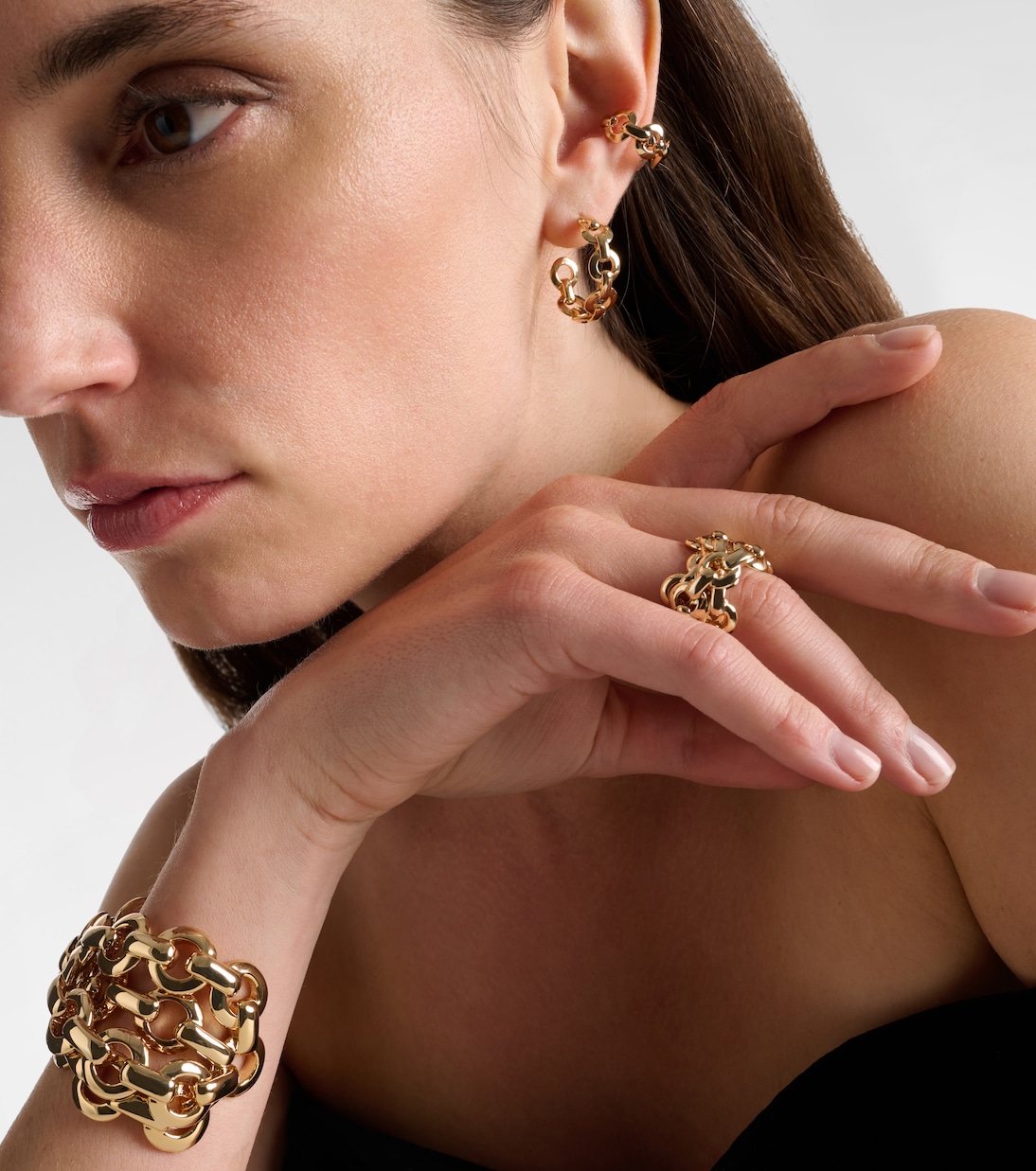 14kt gold-plated ring | Jennifer Fisher