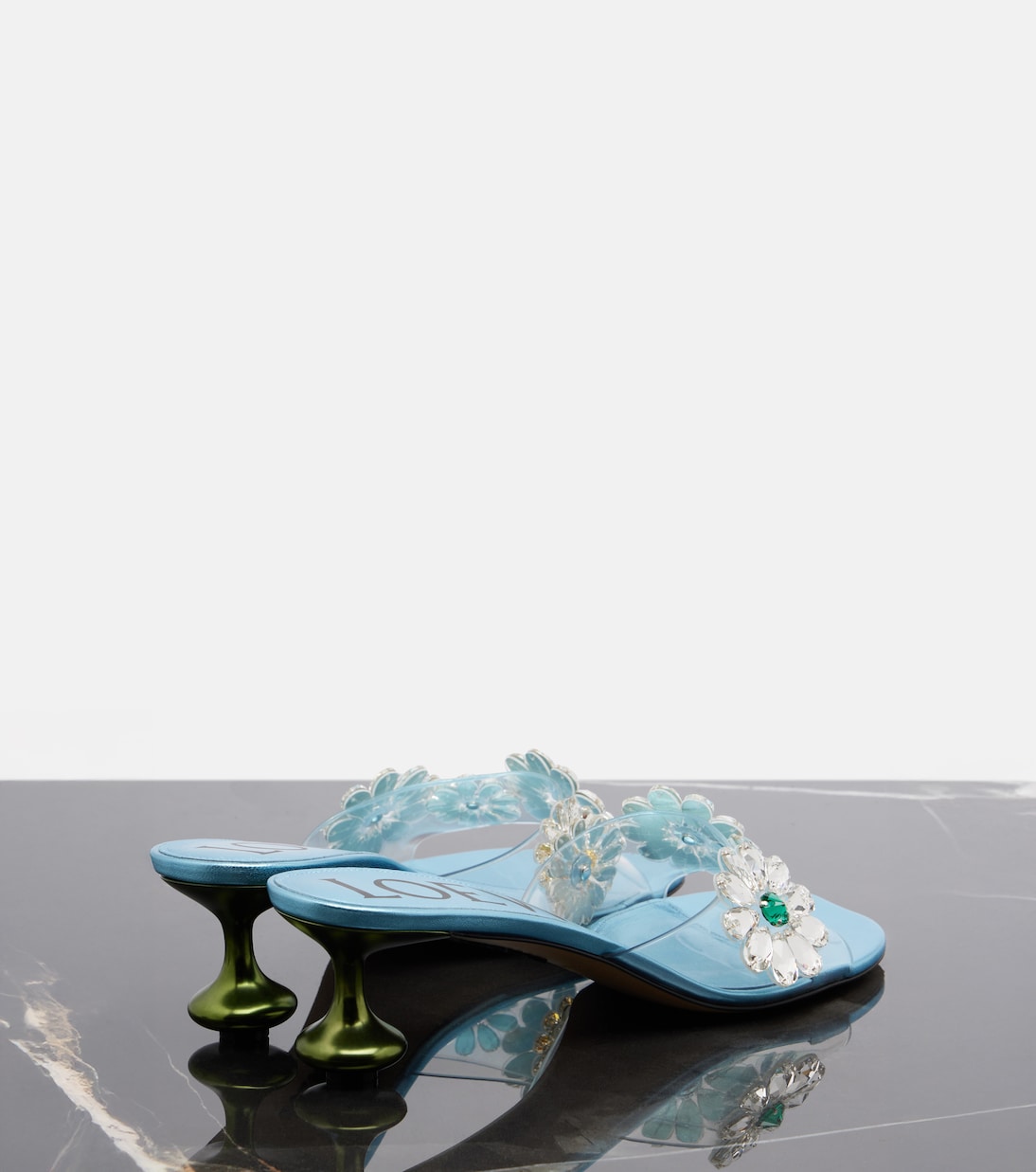 Paula's Ibiza Toy Crystal Flowers mules | Loewe
