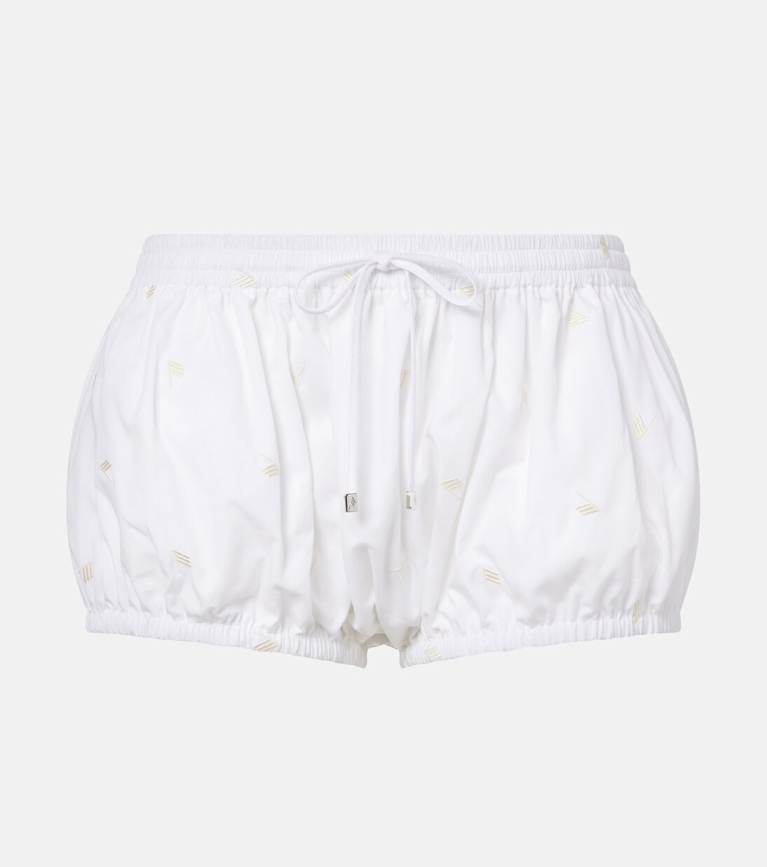 Embroidered cotton shorts | The Attico