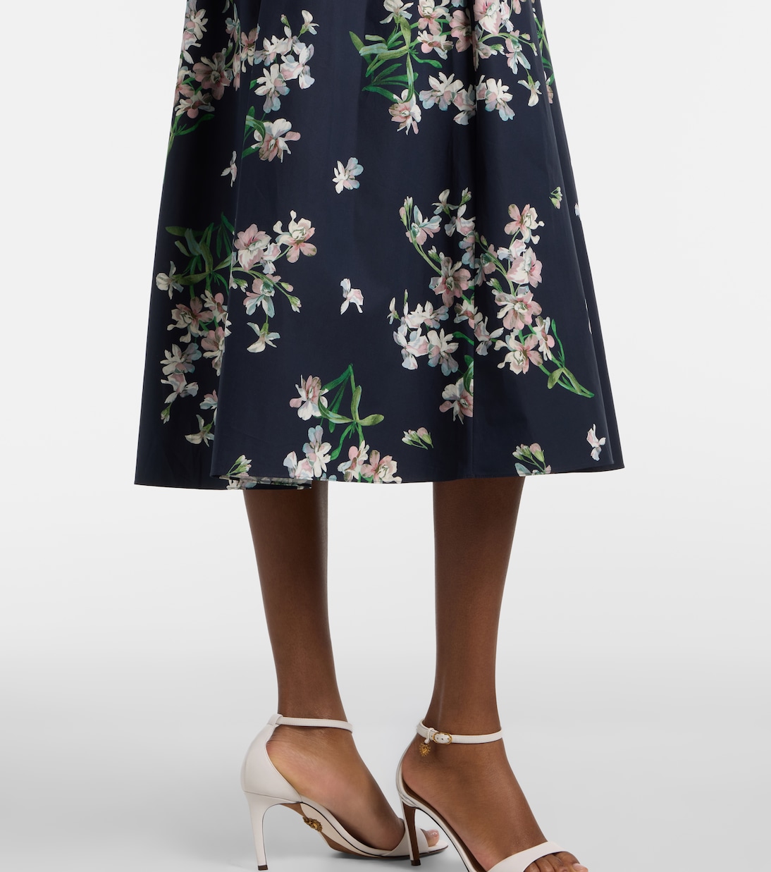 Floral cotton midi dress | Erdem