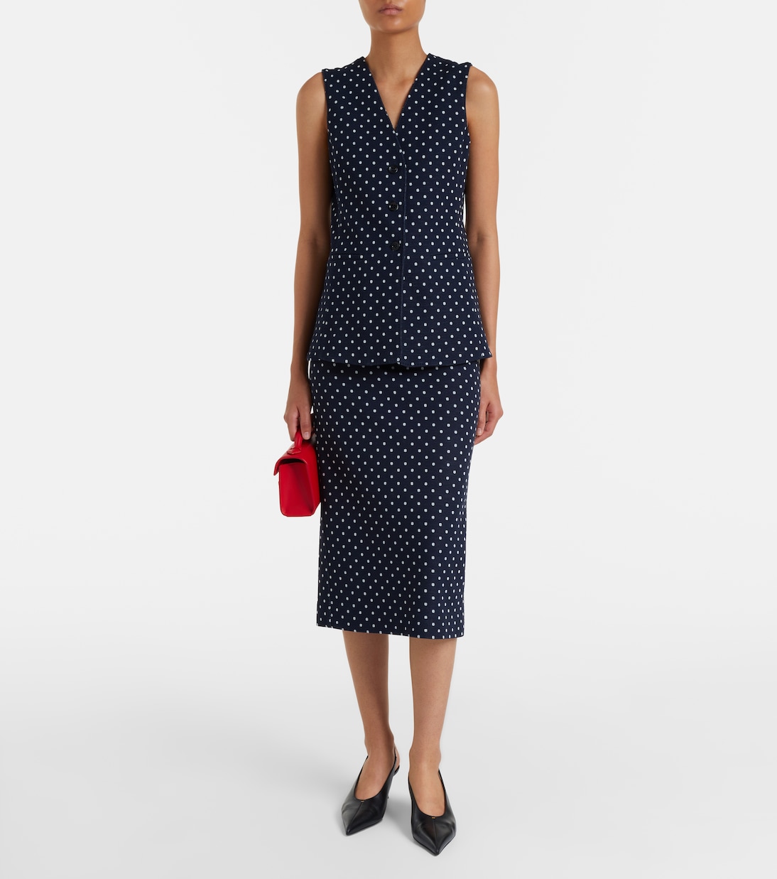 Gilet en jersey à pois | Max Mara