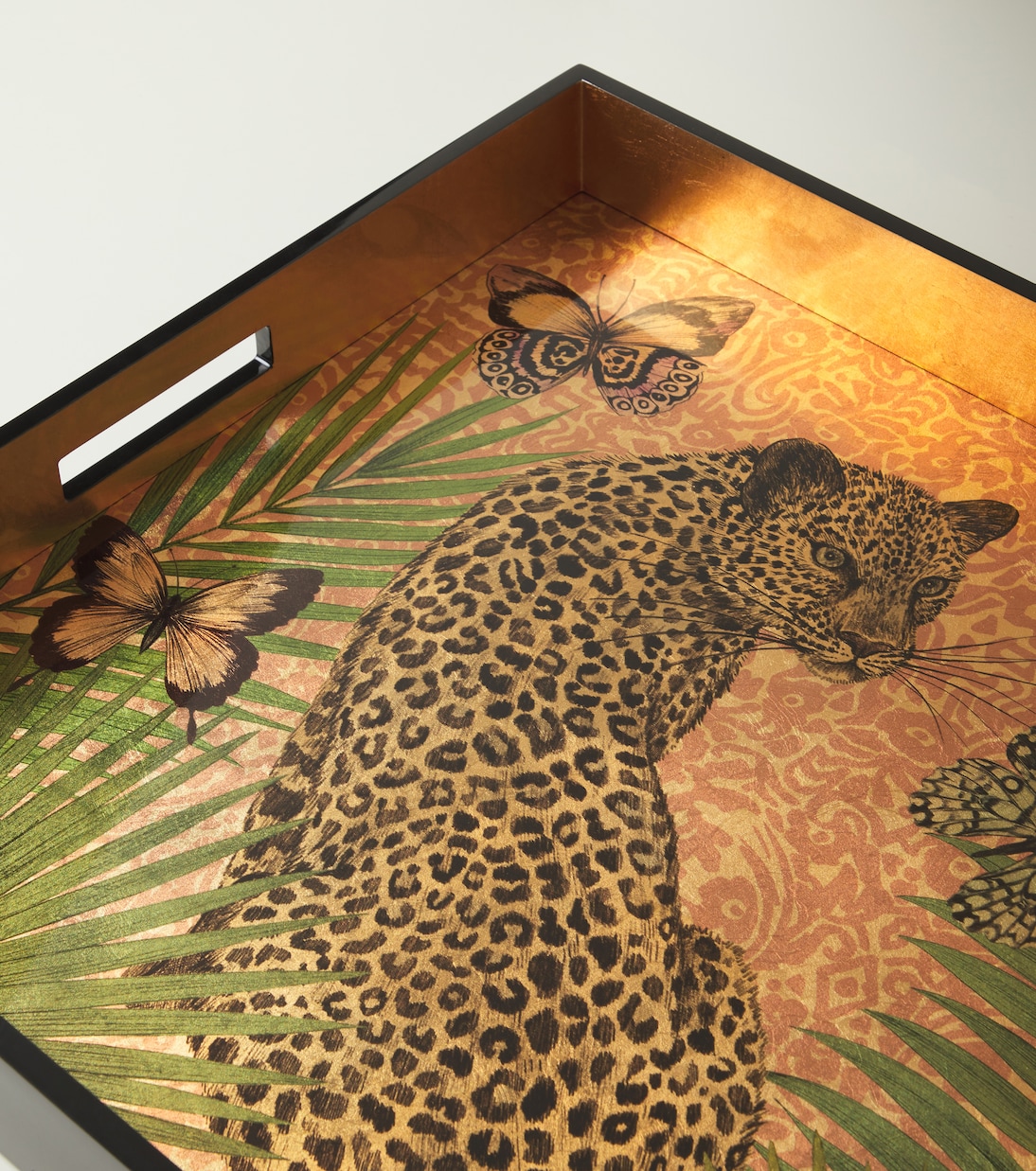 x Matthew Williamson wood tray | Les-Ottomans