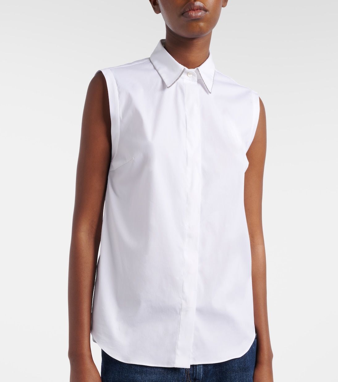 Monili cotton-blend top | Brunello Cucinelli