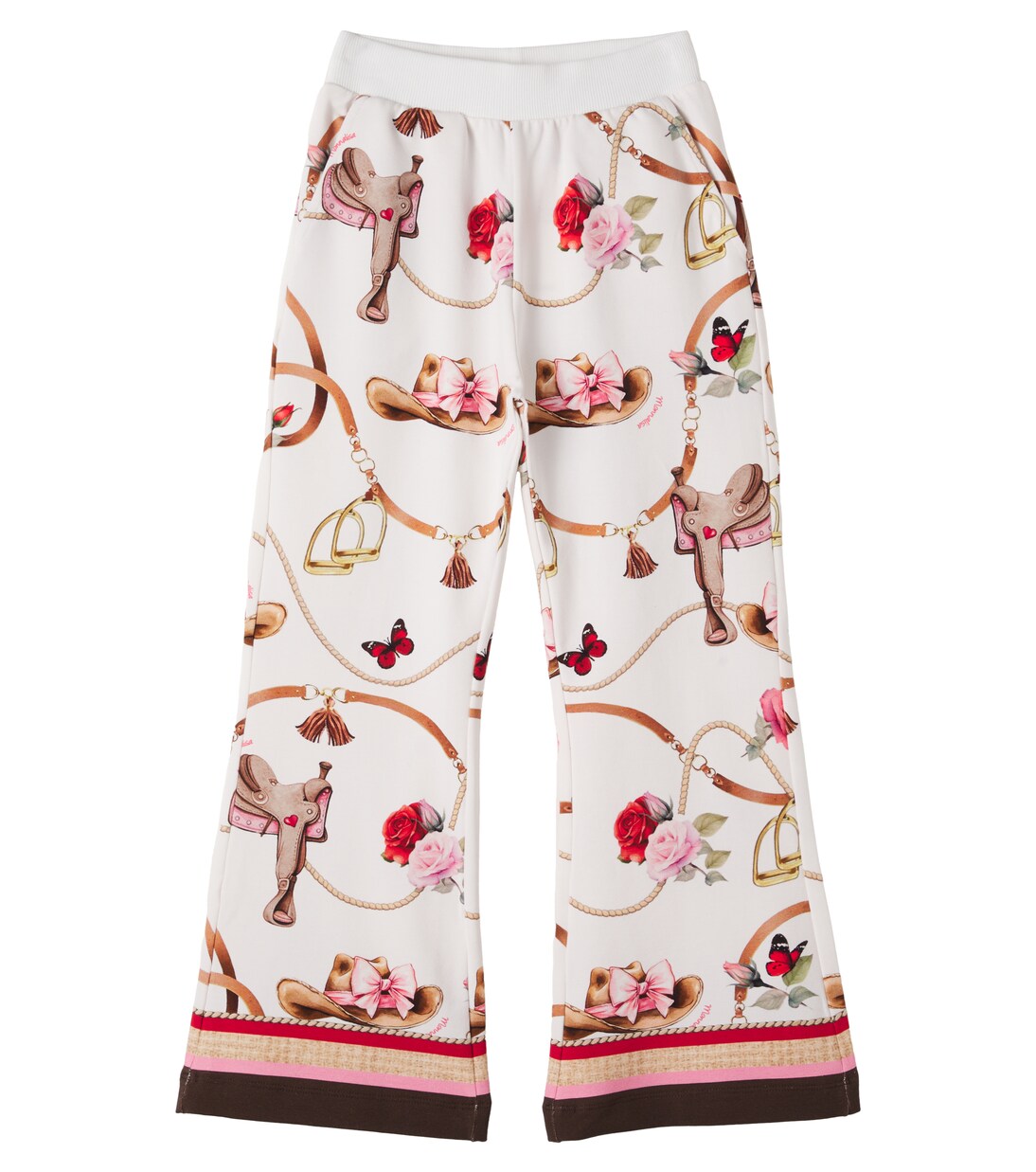 Printed cotton-blend sweatpants | Monnalisa