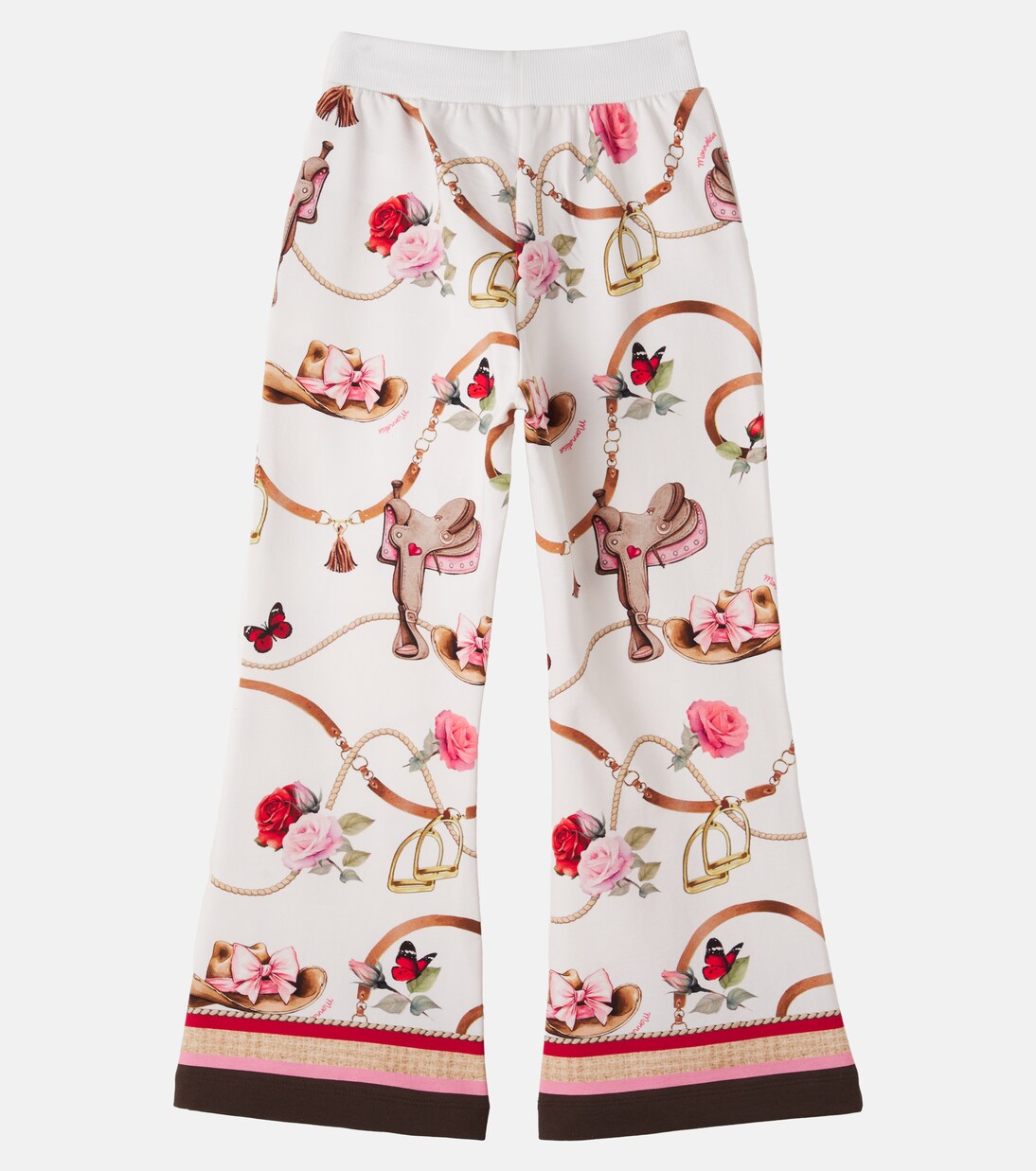 Printed cotton-blend sweatpants | Monnalisa