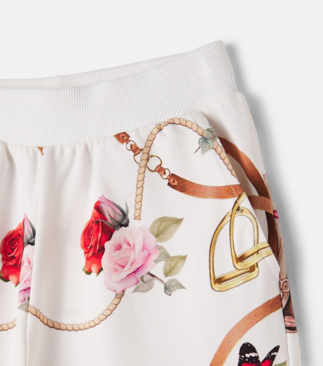 Printed cotton-blend sweatpants | Monnalisa