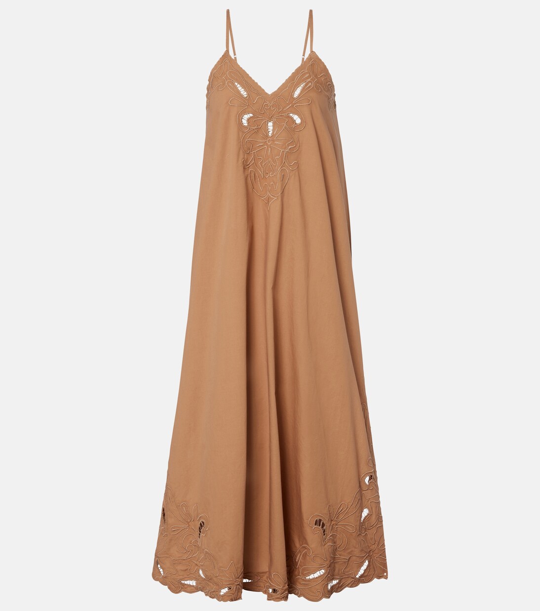 Broderie anglaise cotton slip dress | Juliet Dunn