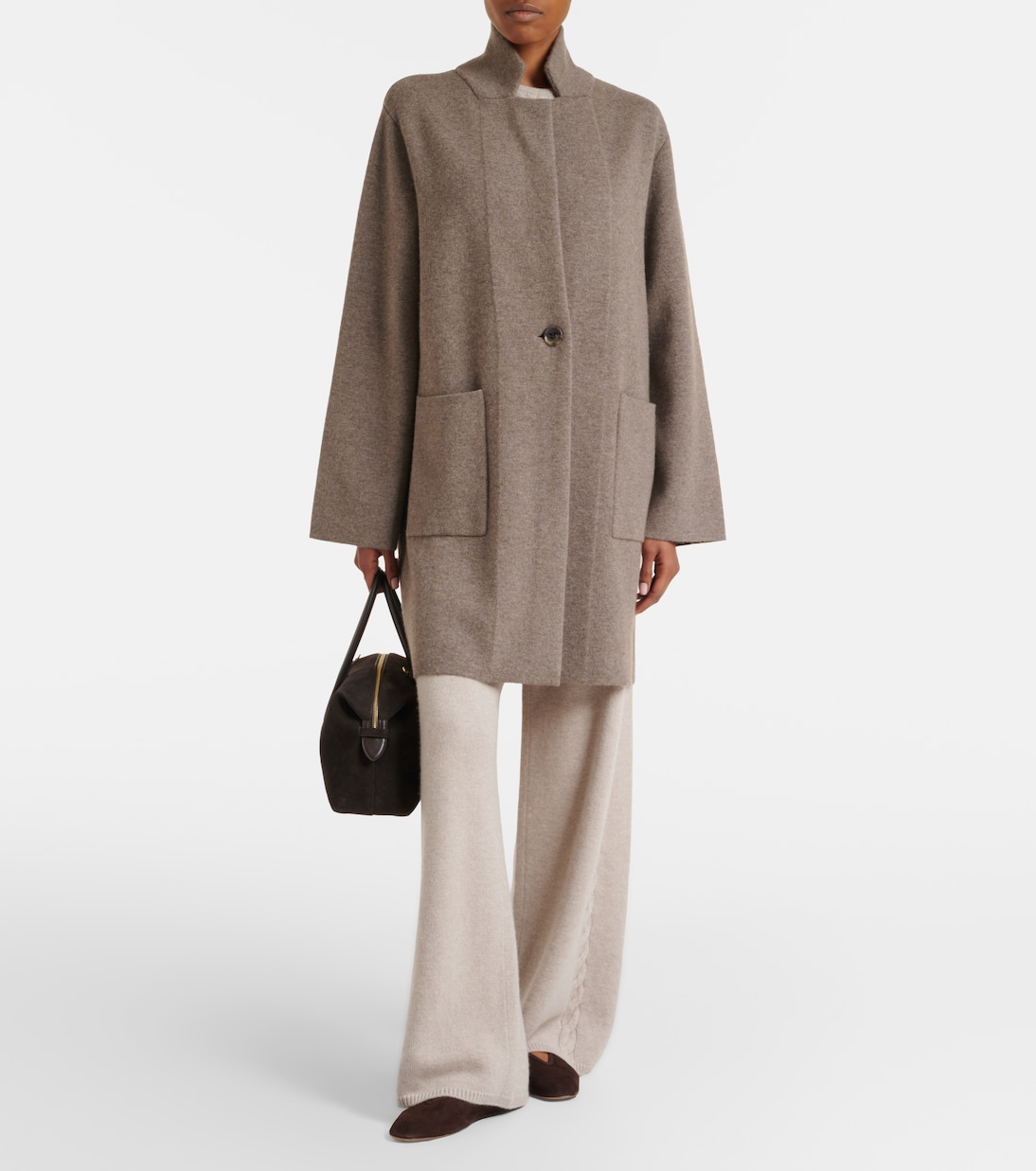Olanda cashmere wide-leg pants | Lisa Yang