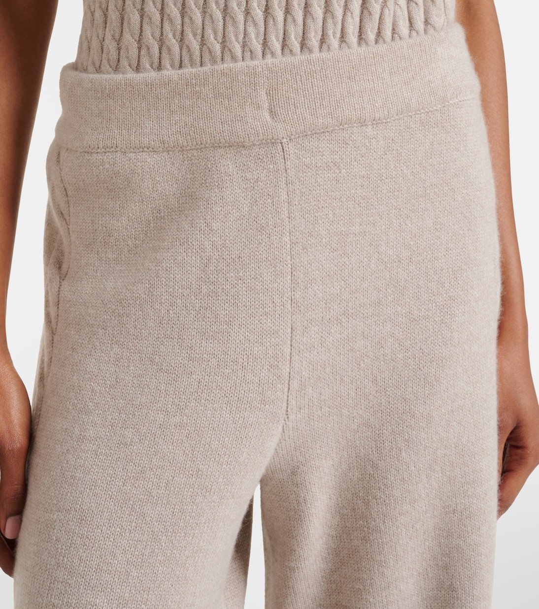 Olanda cashmere wide-leg pants | Lisa Yang