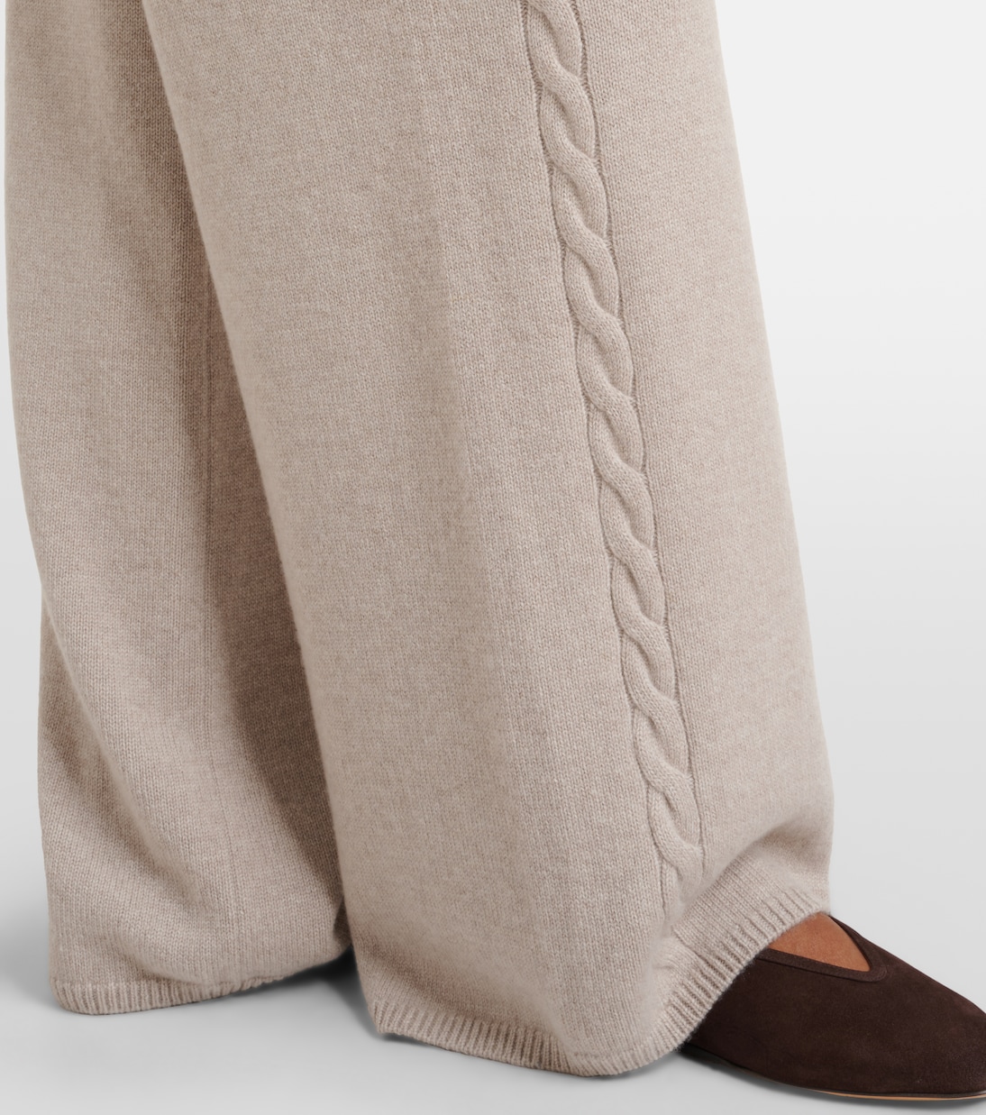 Olanda cashmere wide-leg pants | Lisa Yang