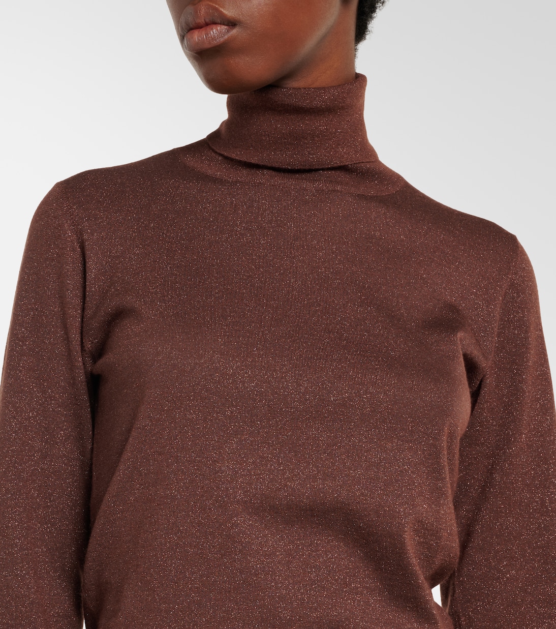 Cashmere and silk-blend turtleneck sweater | Brunello Cucinelli
