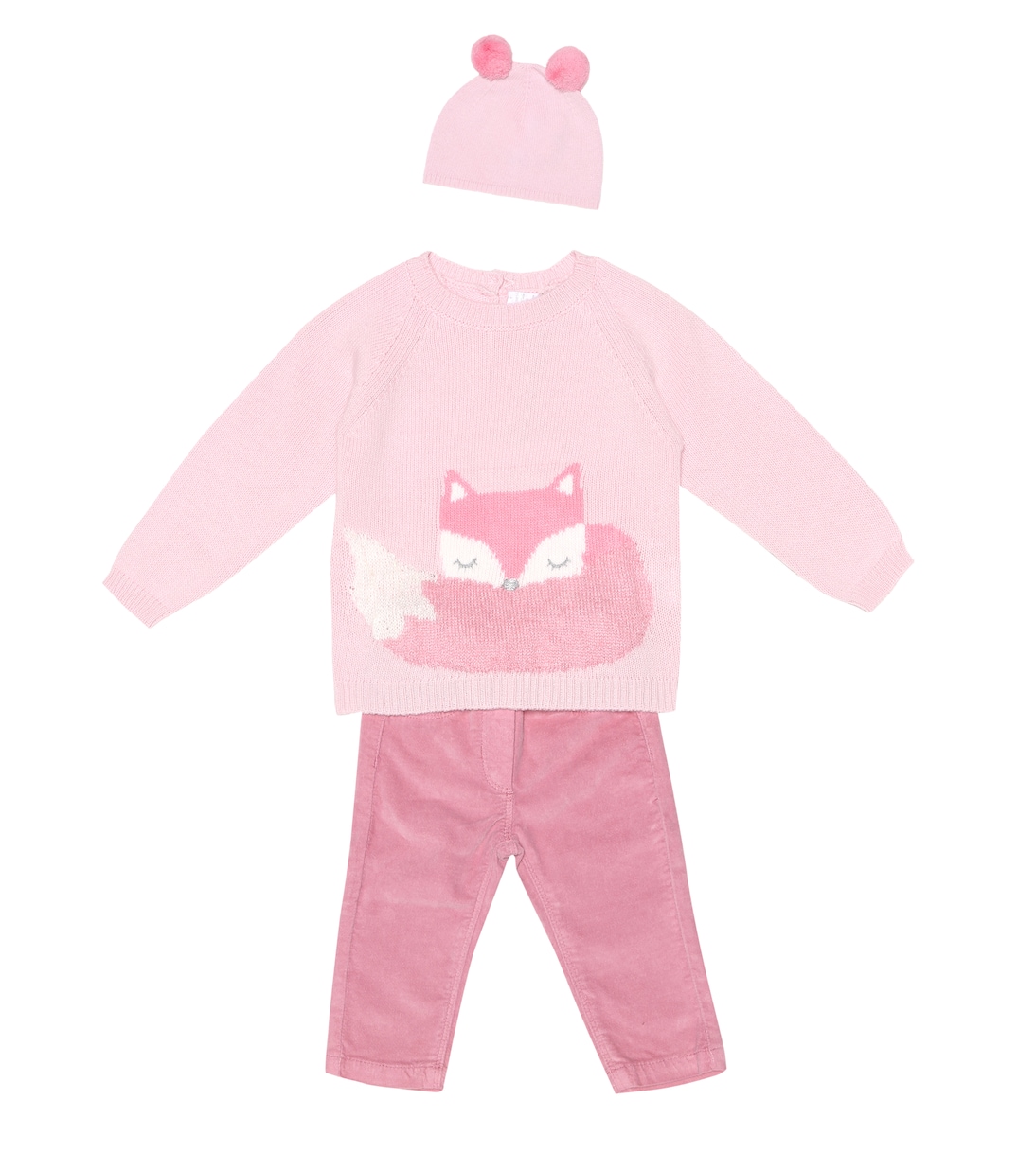 Baby pom pom-trimmed wool hat | Il Gufo