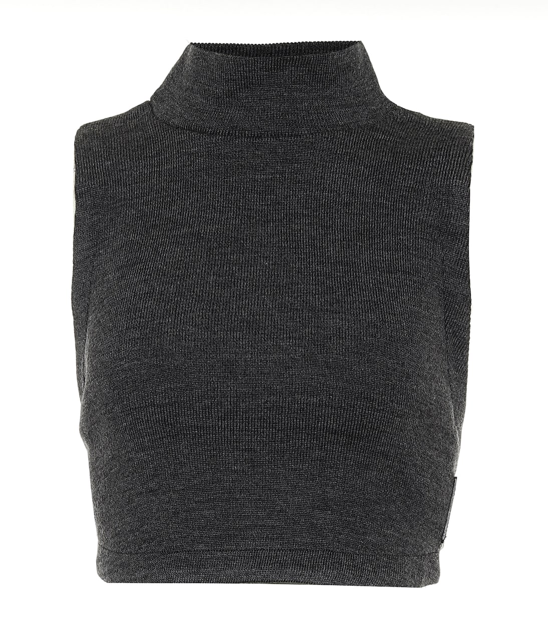 Cropped-Top mit Wollanteil | Noir Kei Ninomiya