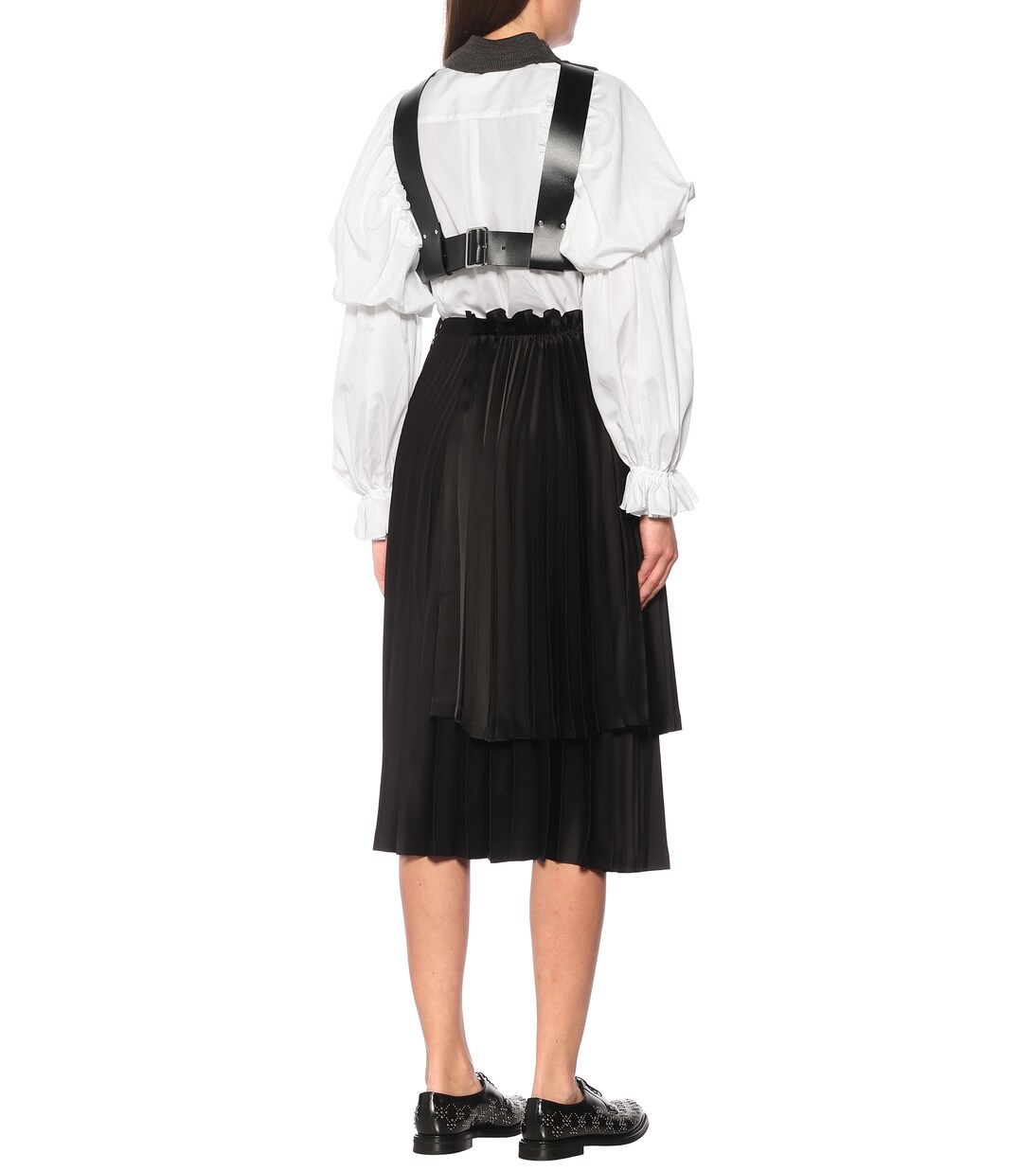 Cropped-Top mit Wollanteil | Noir Kei Ninomiya