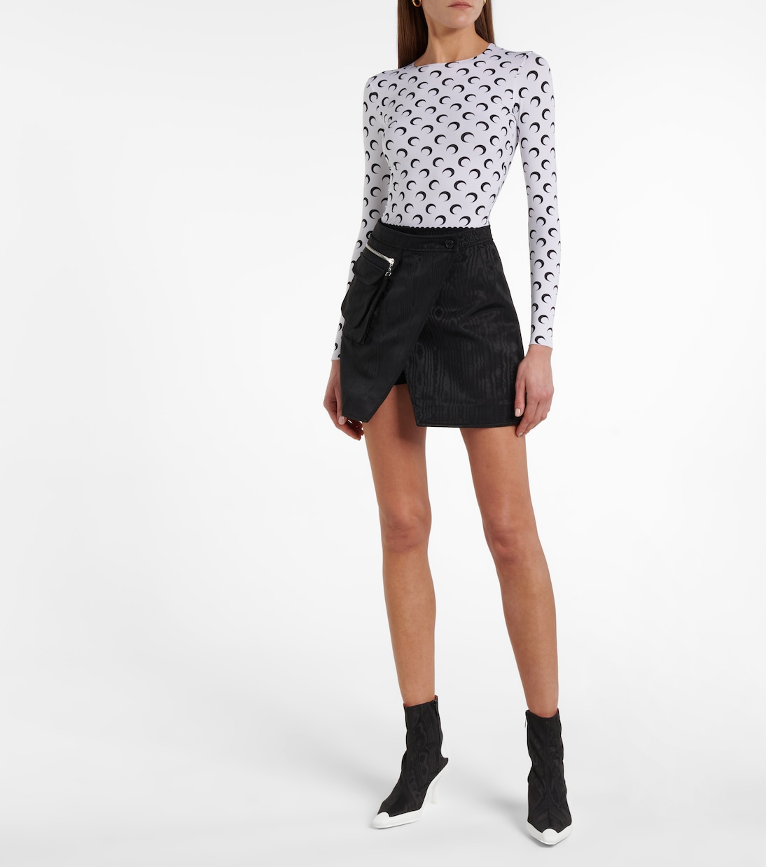 x Marine Serre moiré ankle boots | Jimmy Choo