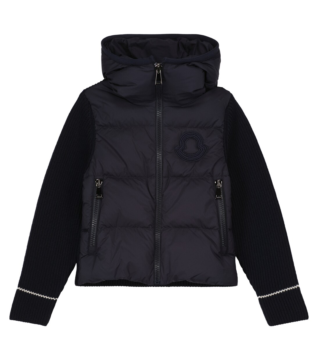 Knit-sleeve down jacket | Moncler Enfant