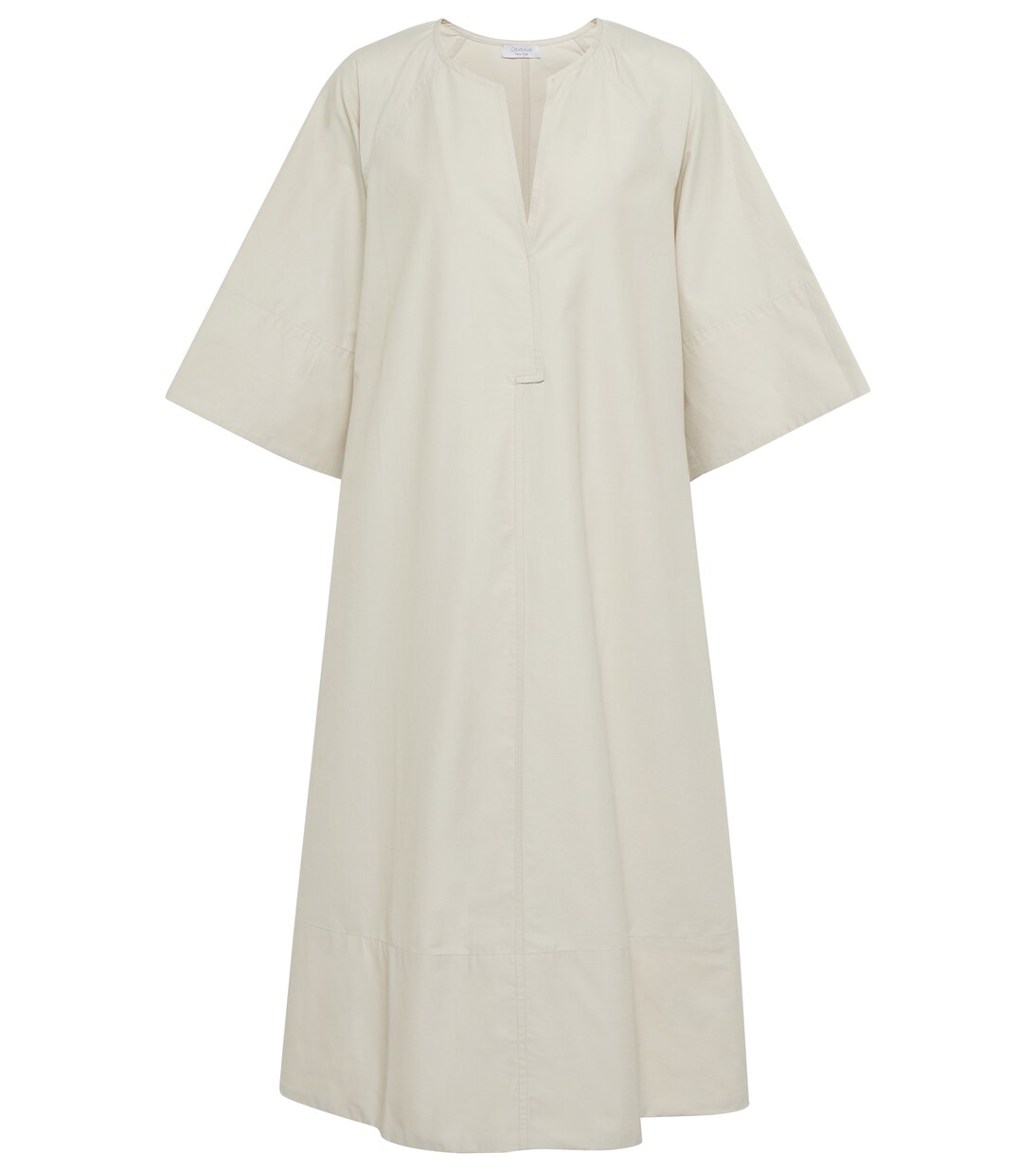 Robe midi en coton mélangé | Deveaux New York