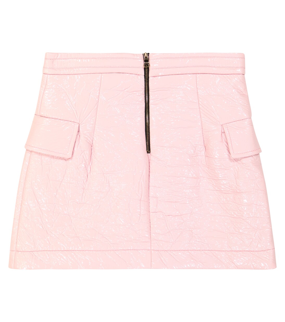 Jupe en coton mélangé enduit | Balmain Kids