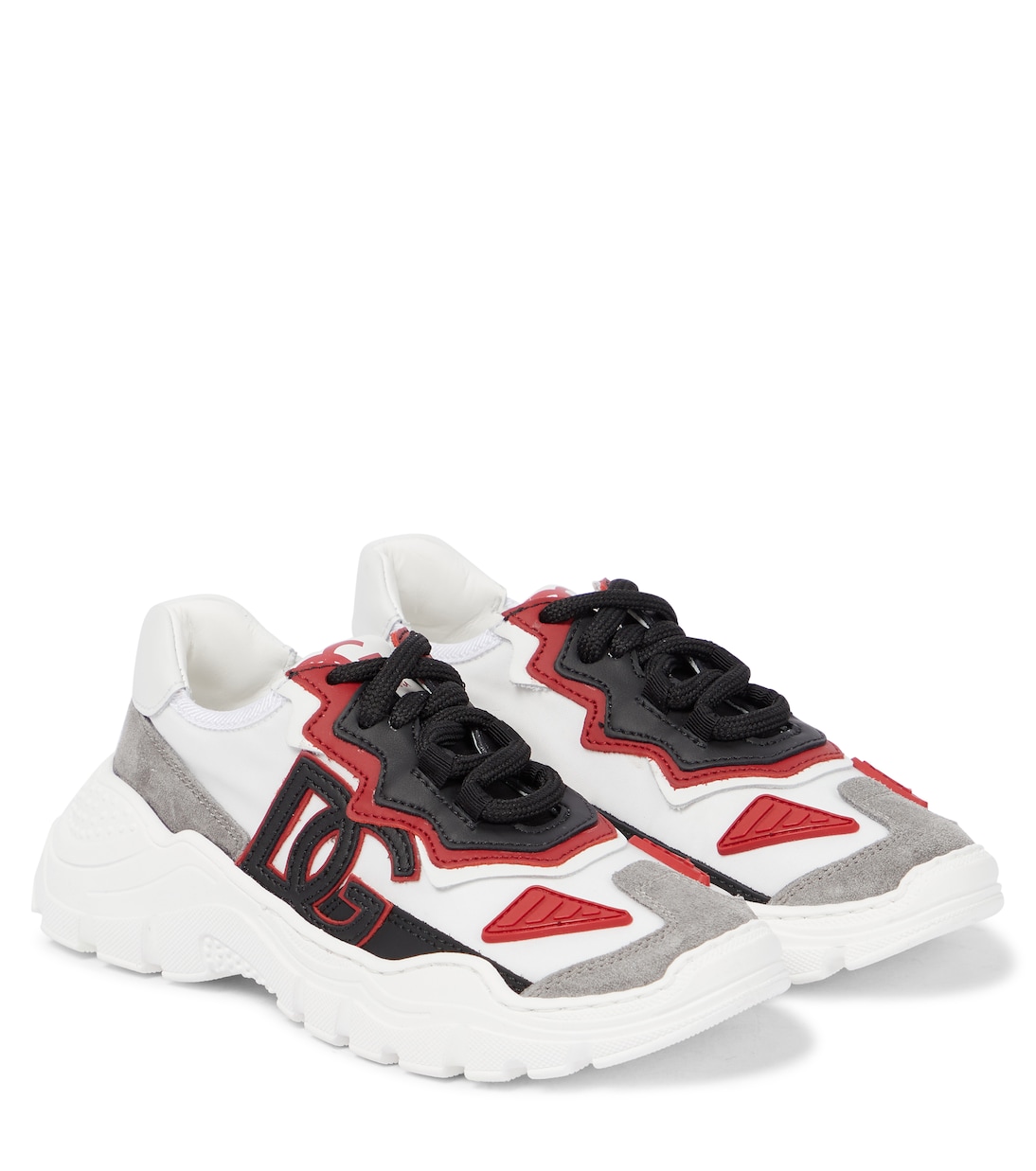 Daymaster suede-paneled sneakers | Dolce&Gabbana Kids