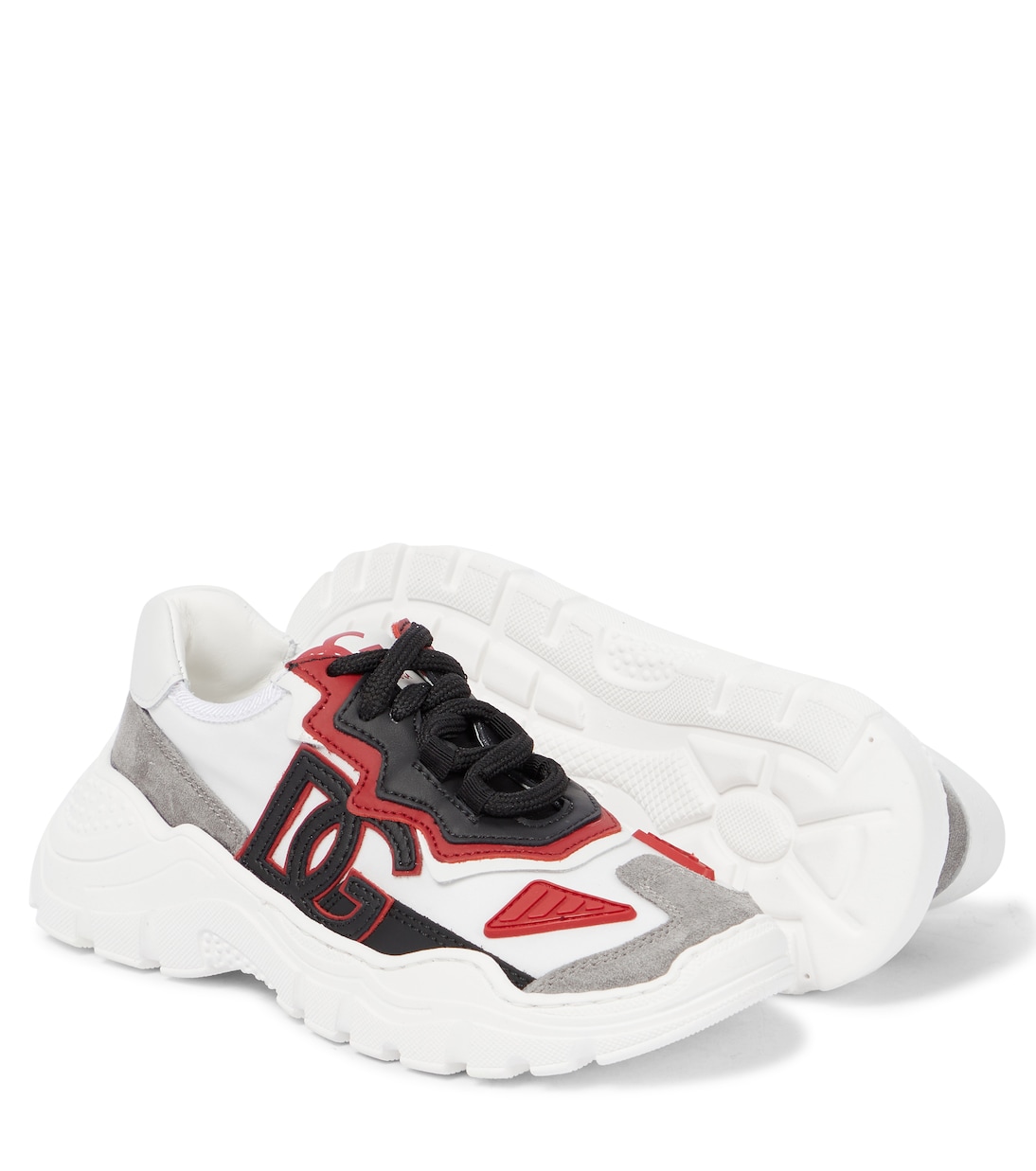 Daymaster suede-paneled sneakers | Dolce&Gabbana Kids
