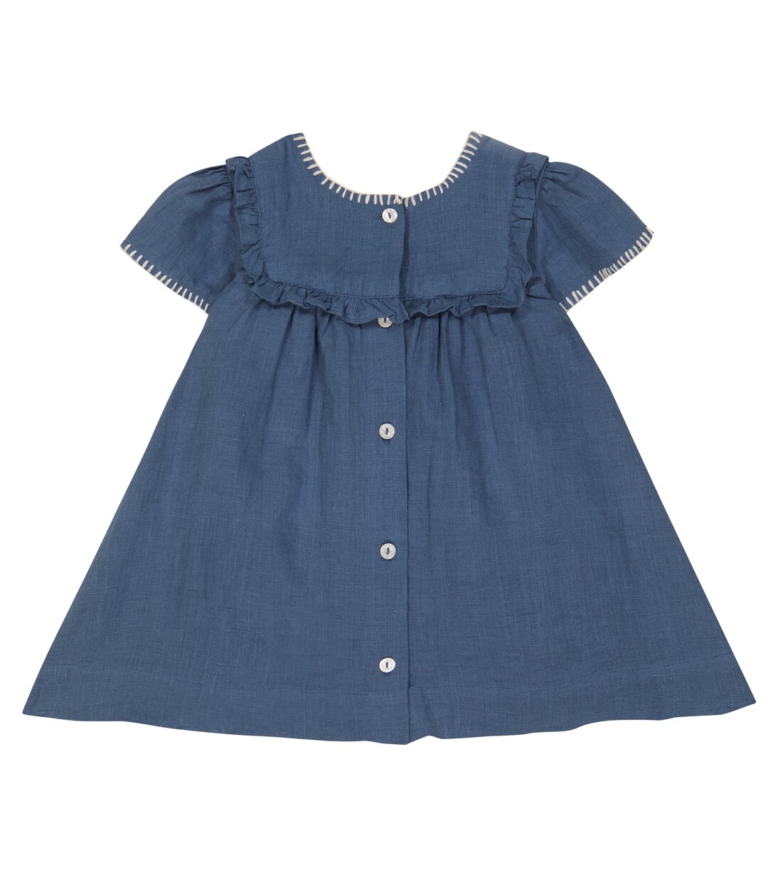 Baby Besticktes Kleid aus Leinen | Tartine et Chocolat