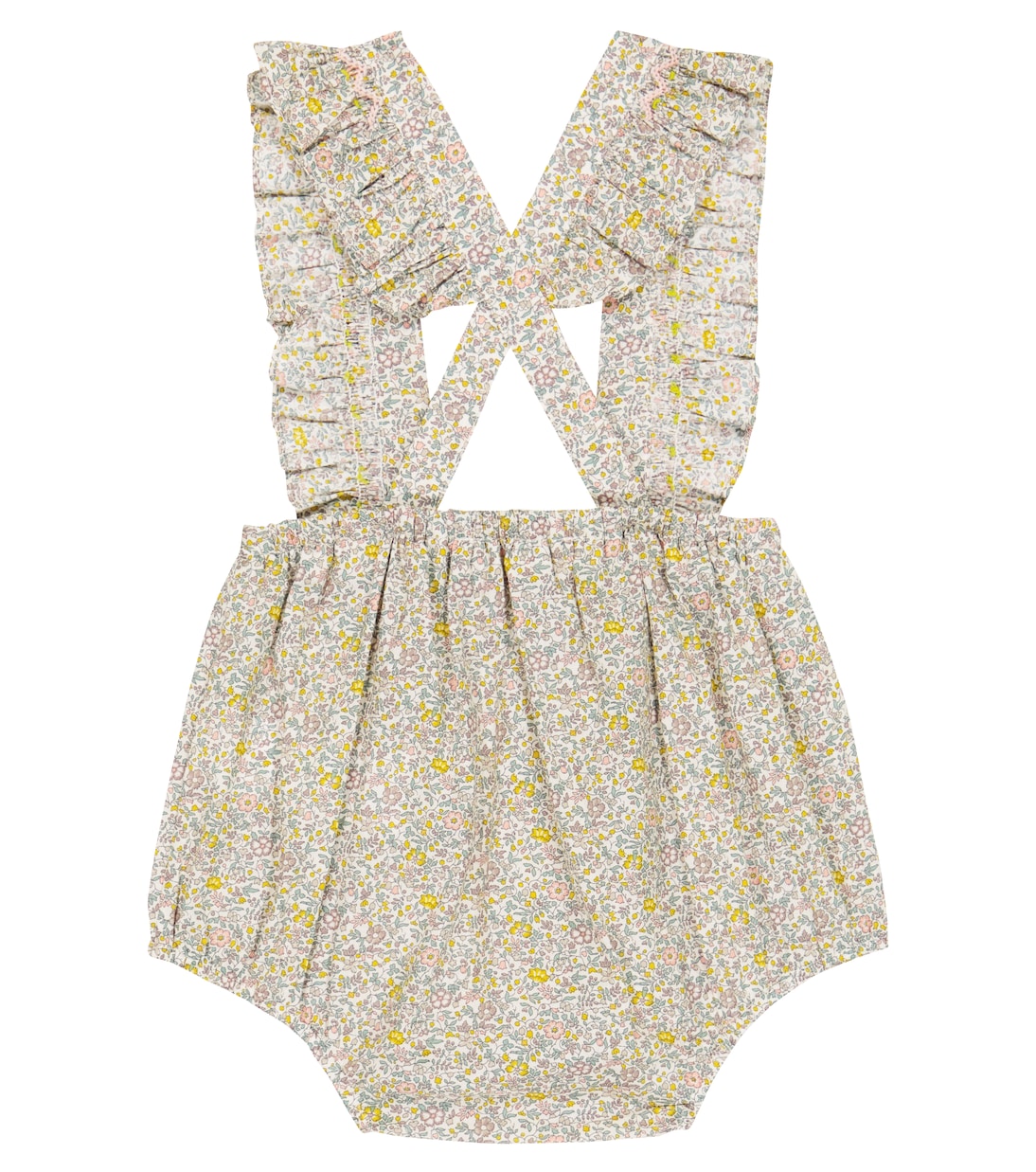Baby Akissi floral cotton playsuit | Bonpoint