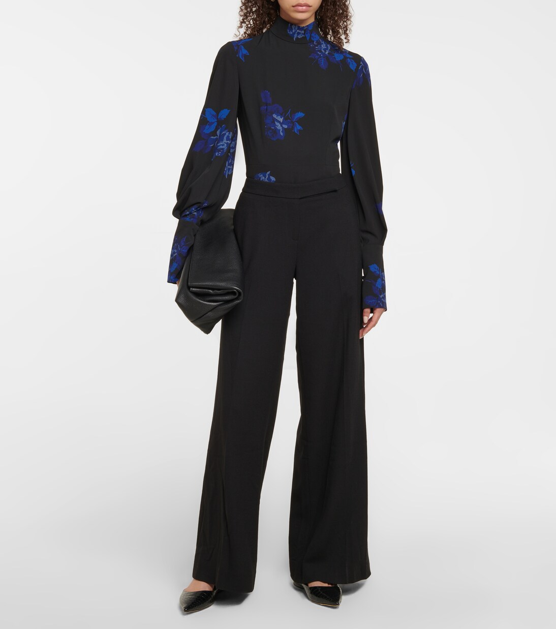 Pantaloni Benny in lana a vita alta | Emilia Wickstead