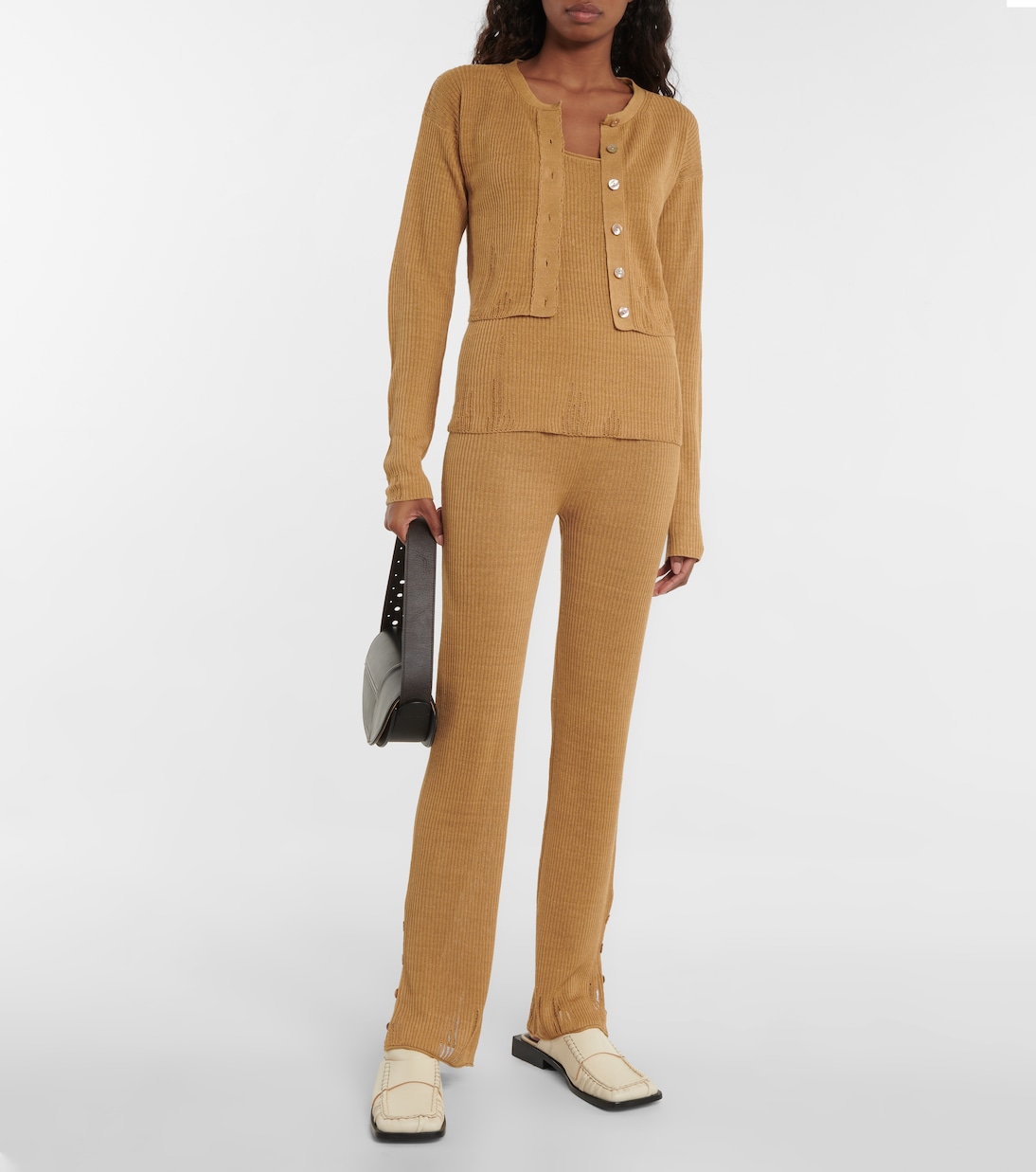 Leggings aus Rippstrick | Acne Studios