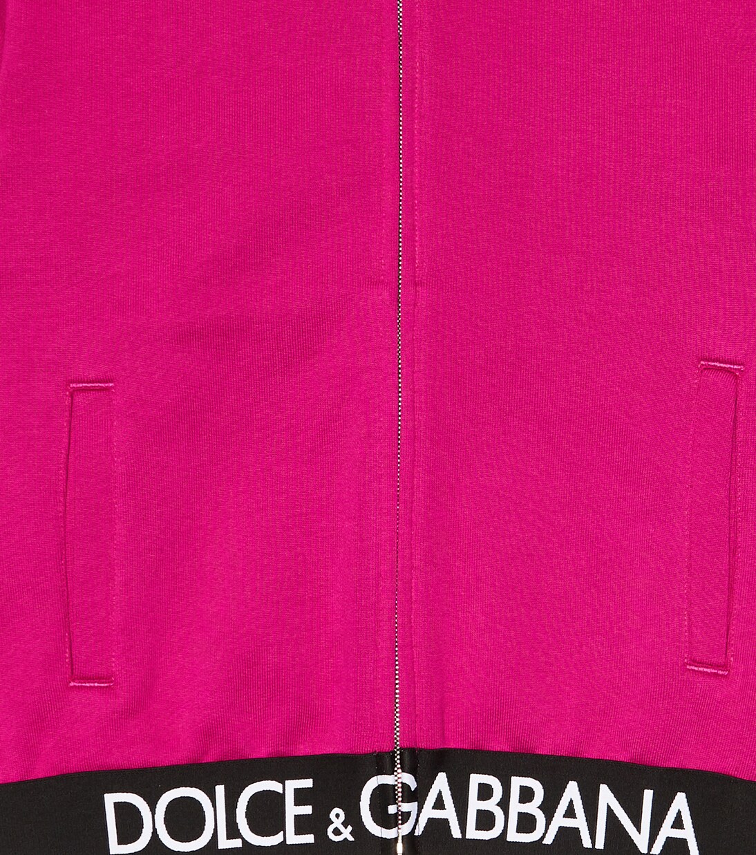 Sweat-shirt à capuche zippé en coton à logo | Dolce&Gabbana Kids
