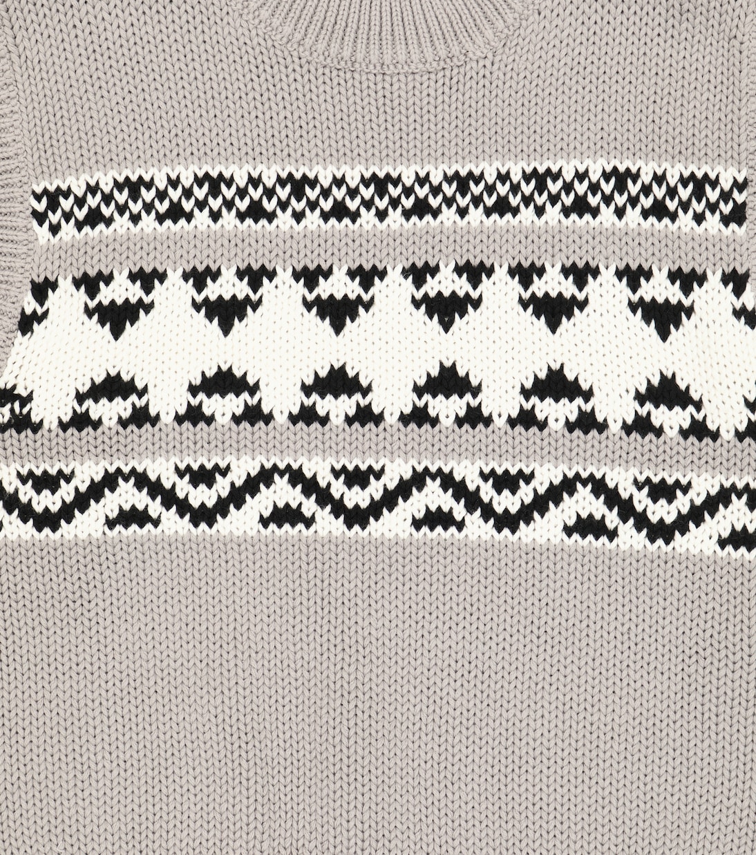 Jacquard cotton sweater vest | Il Gufo