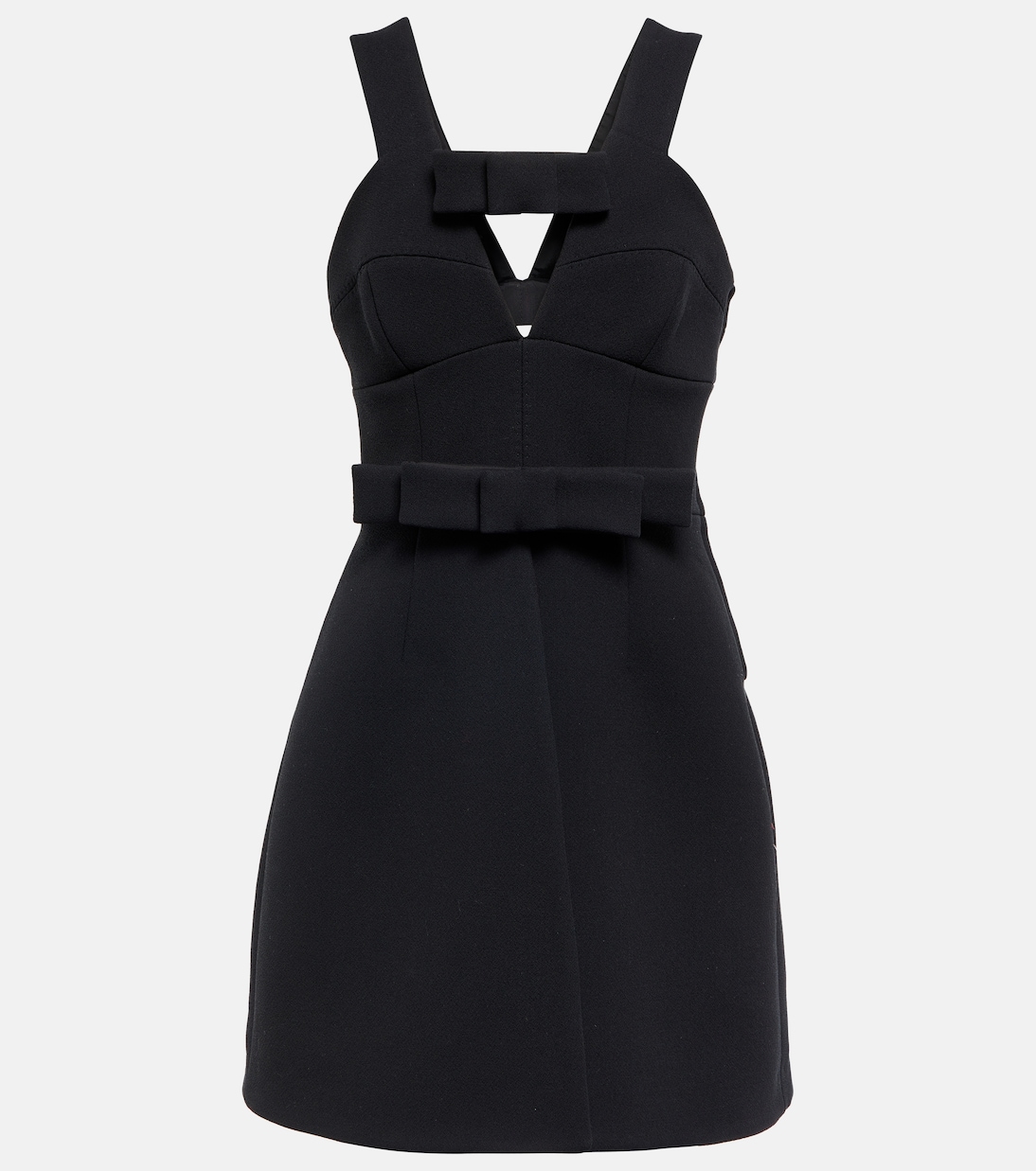 Wool-blend crêpe minidress | Jil Sander