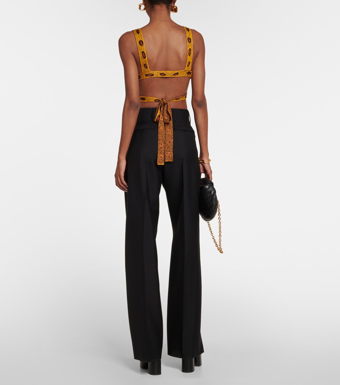Cropped-Top Davion aus Jacquard-Strick | Altuzarra