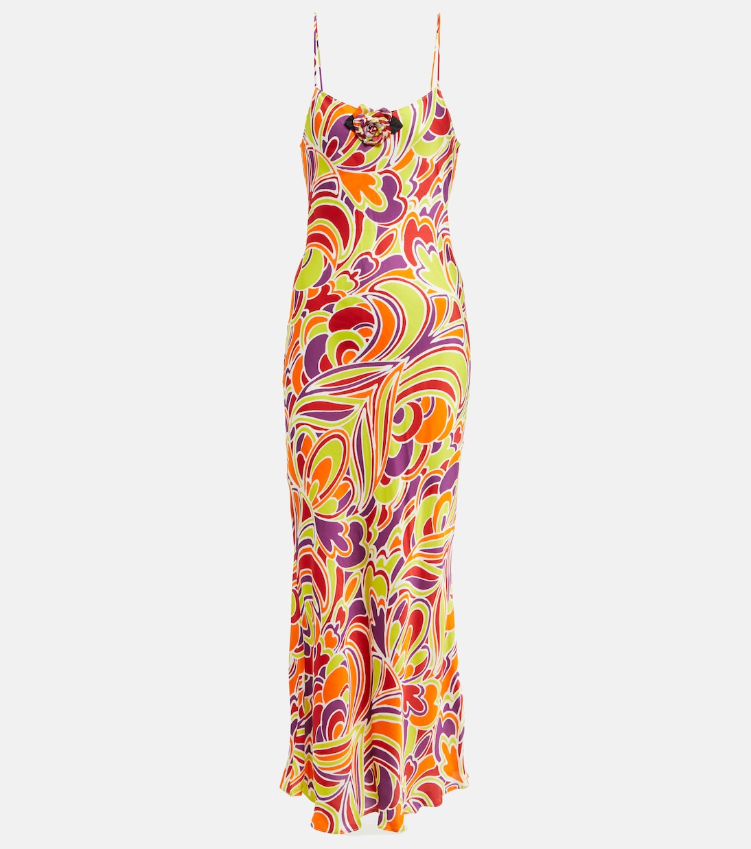 Printed satin slip dress | Rodarte