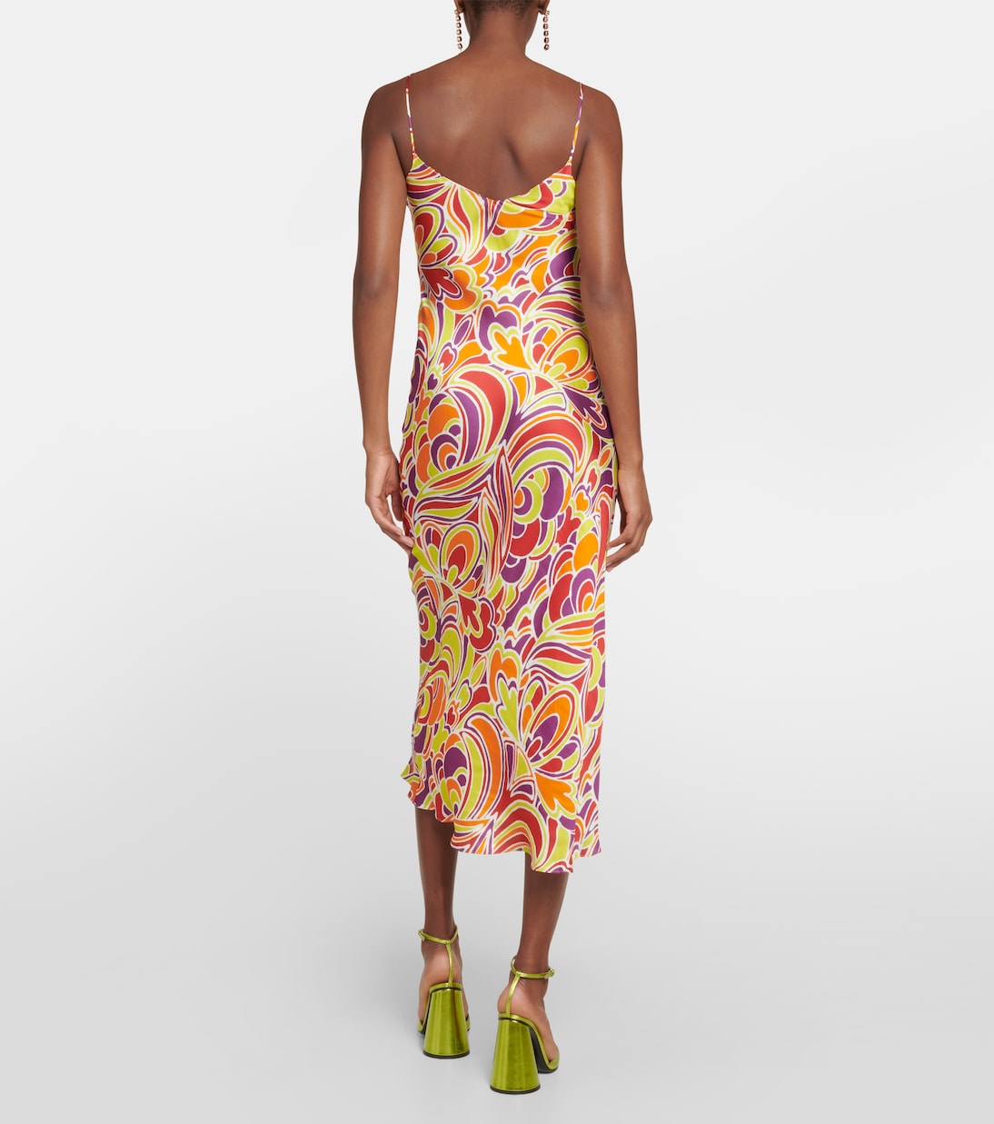 Printed satin slip dress | Rodarte