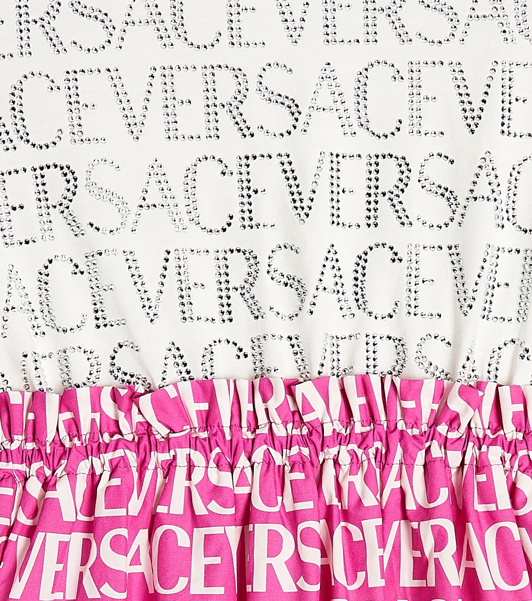 Logo cotton jersey T-shirt dress | Versace Kids